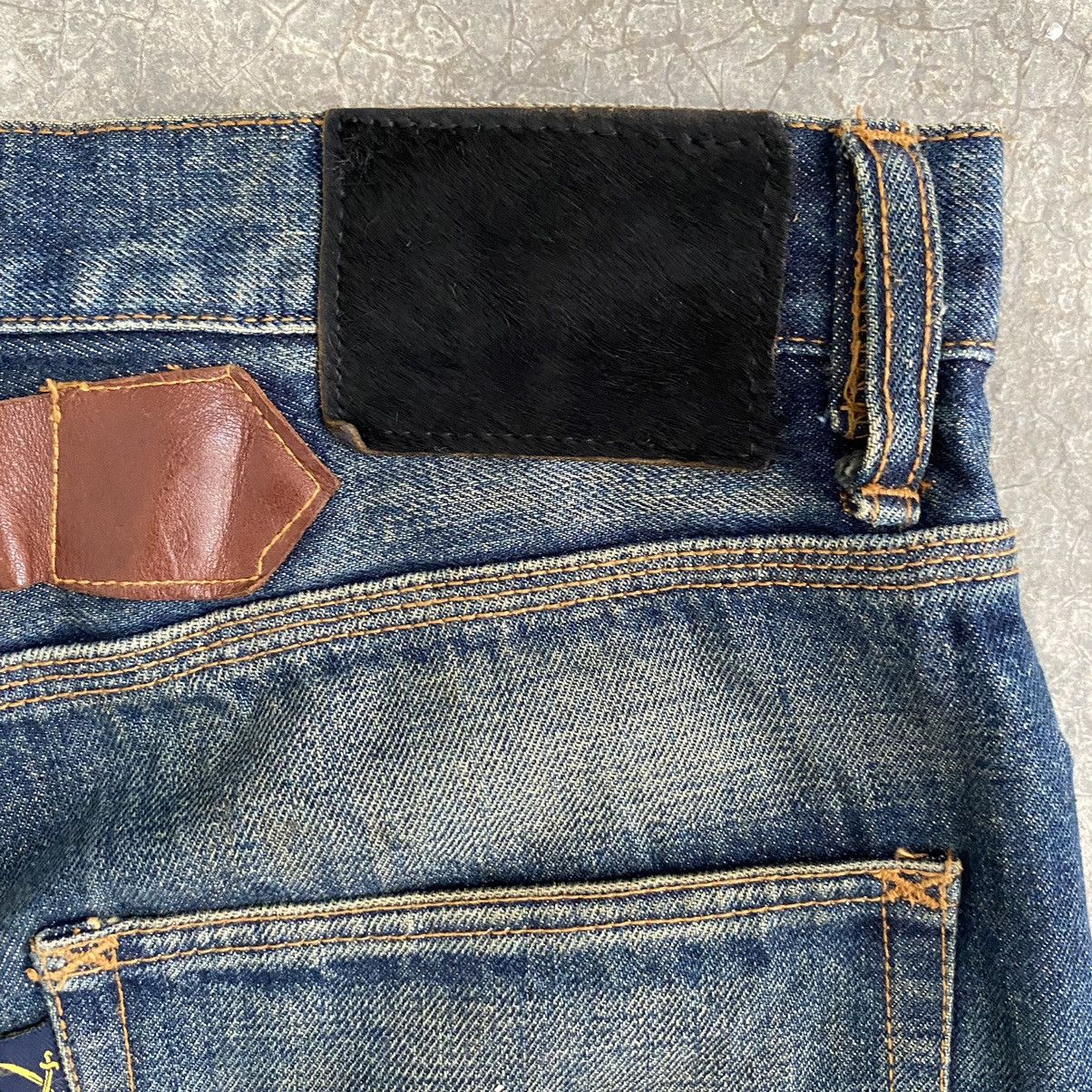Japanese Brand Flip The Script Mud Washed Selvedge Denim Jeans Size US 34 / EU 50 - 23 Thumbnail