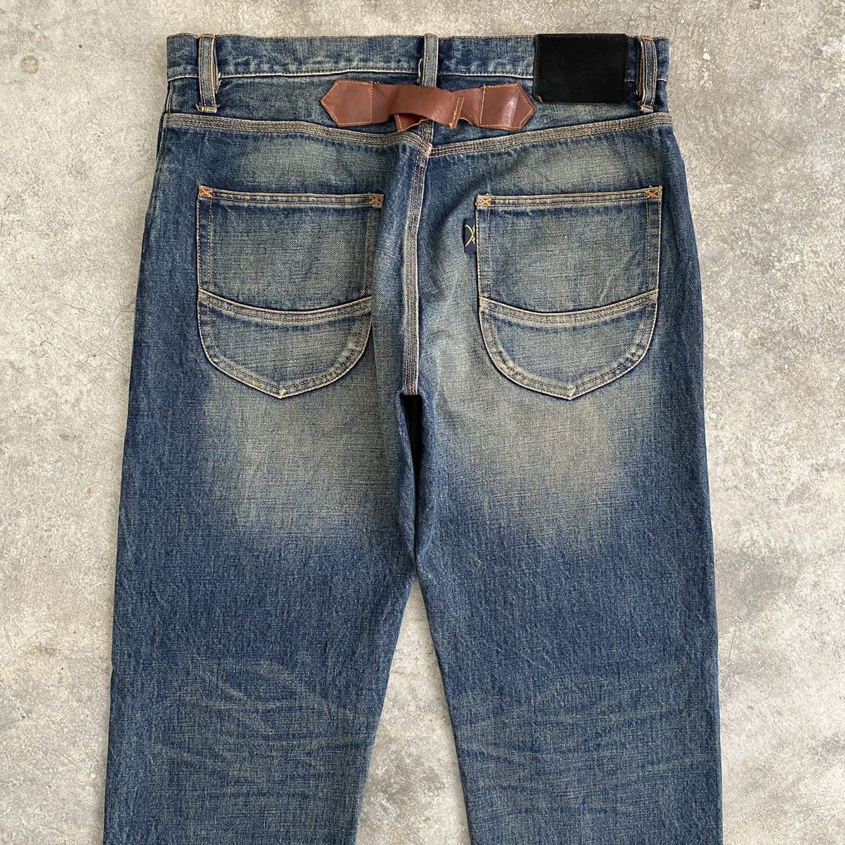 Japanese Brand Flip The Script Mud Washed Selvedge Denim Jeans Size US 34 / EU 50 - 16 Thumbnail