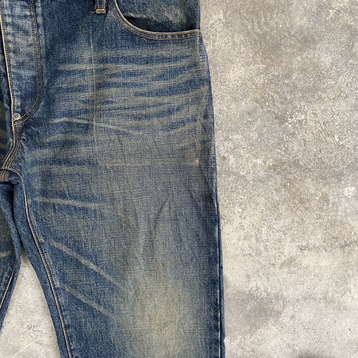 Japanese Brand Flip The Script Mud Washed Selvedge Denim Jeans Size US 34 / EU 50 - 7 Thumbnail