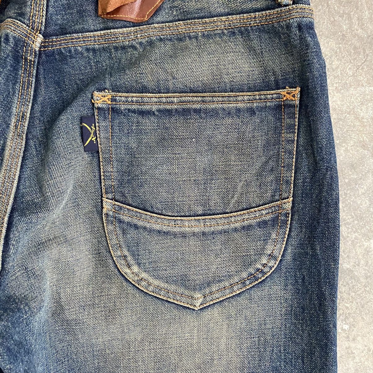 Japanese Brand Flip The Script Mud Washed Selvedge Denim Jeans Size US 34 / EU 50 - 22 Thumbnail