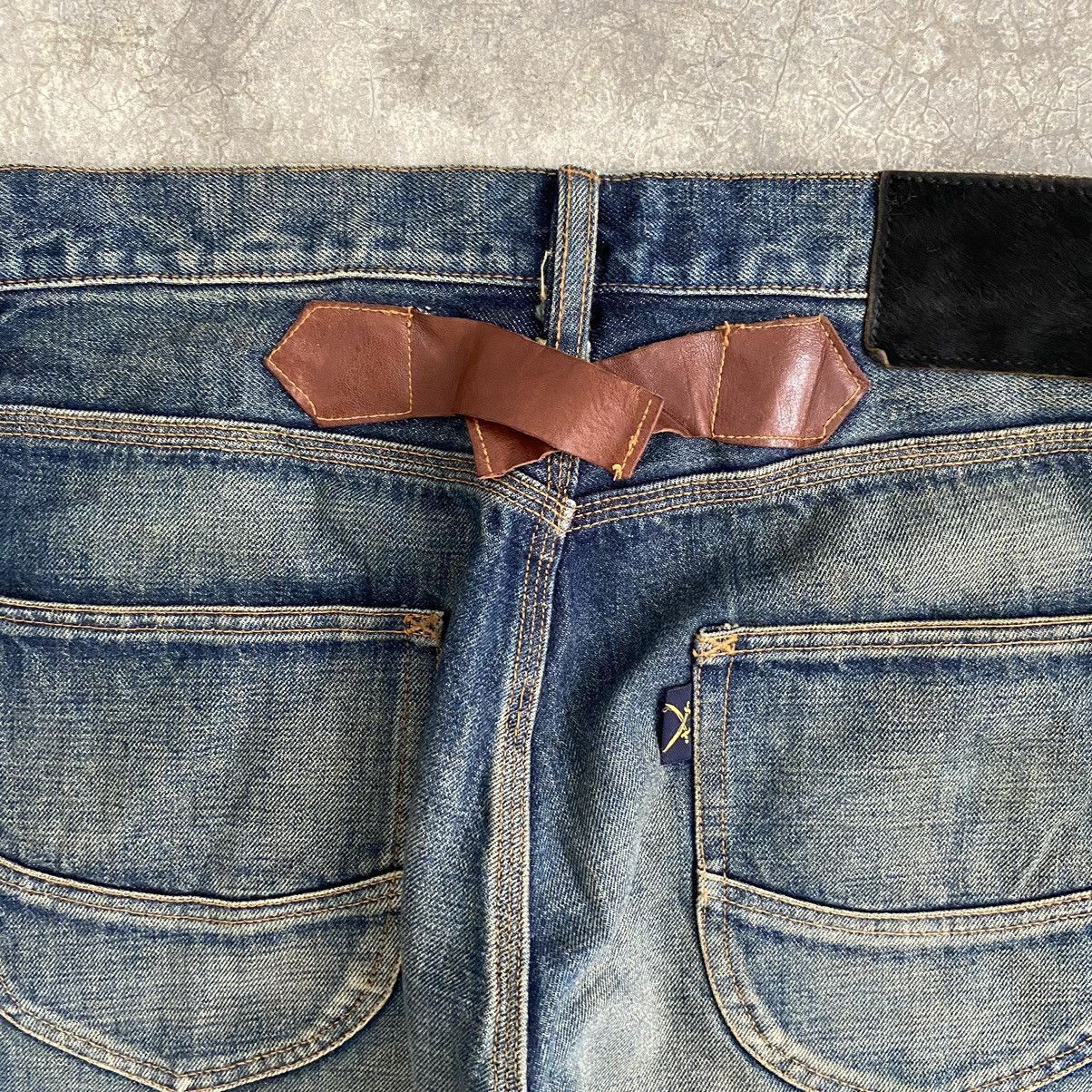 Japanese Brand Flip The Script Mud Washed Selvedge Denim Jeans Size US 34 / EU 50 - 20 Thumbnail