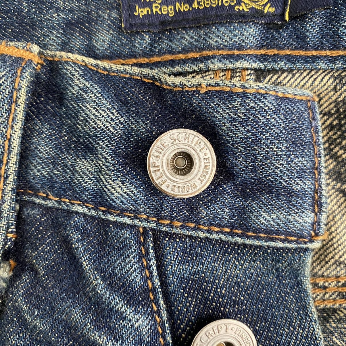 Japanese Brand Flip The Script Mud Washed Selvedge Denim Jeans Size US 34 / EU 50 - 12 Thumbnail