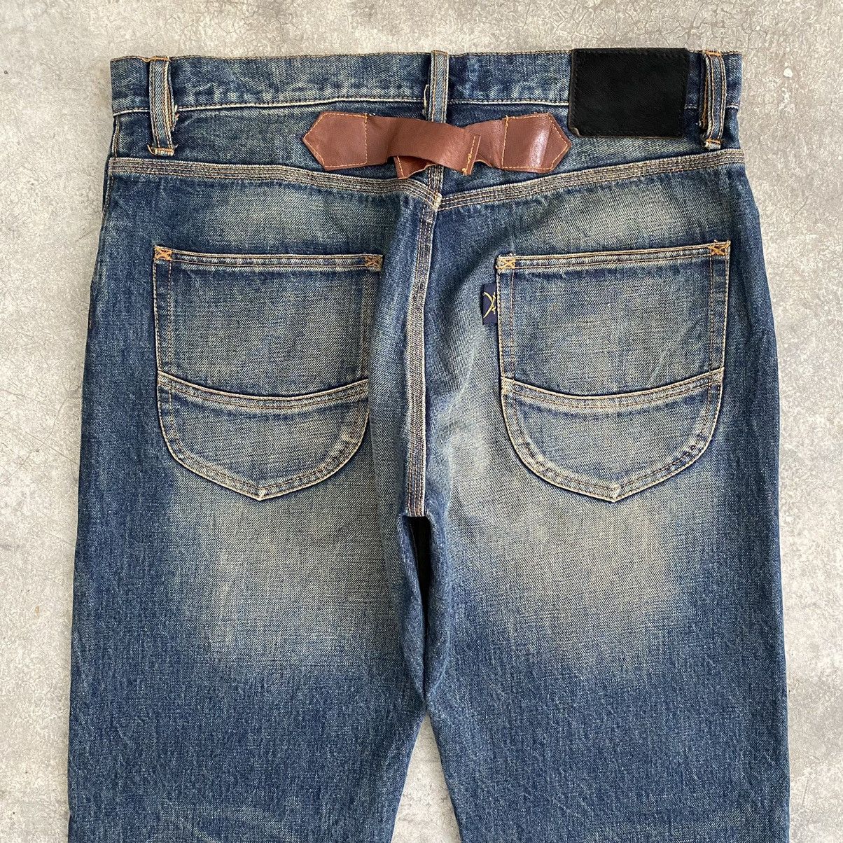 Japanese Brand Flip The Script Mud Washed Selvedge Denim Jeans Size US 34 / EU 50 - 19 Thumbnail