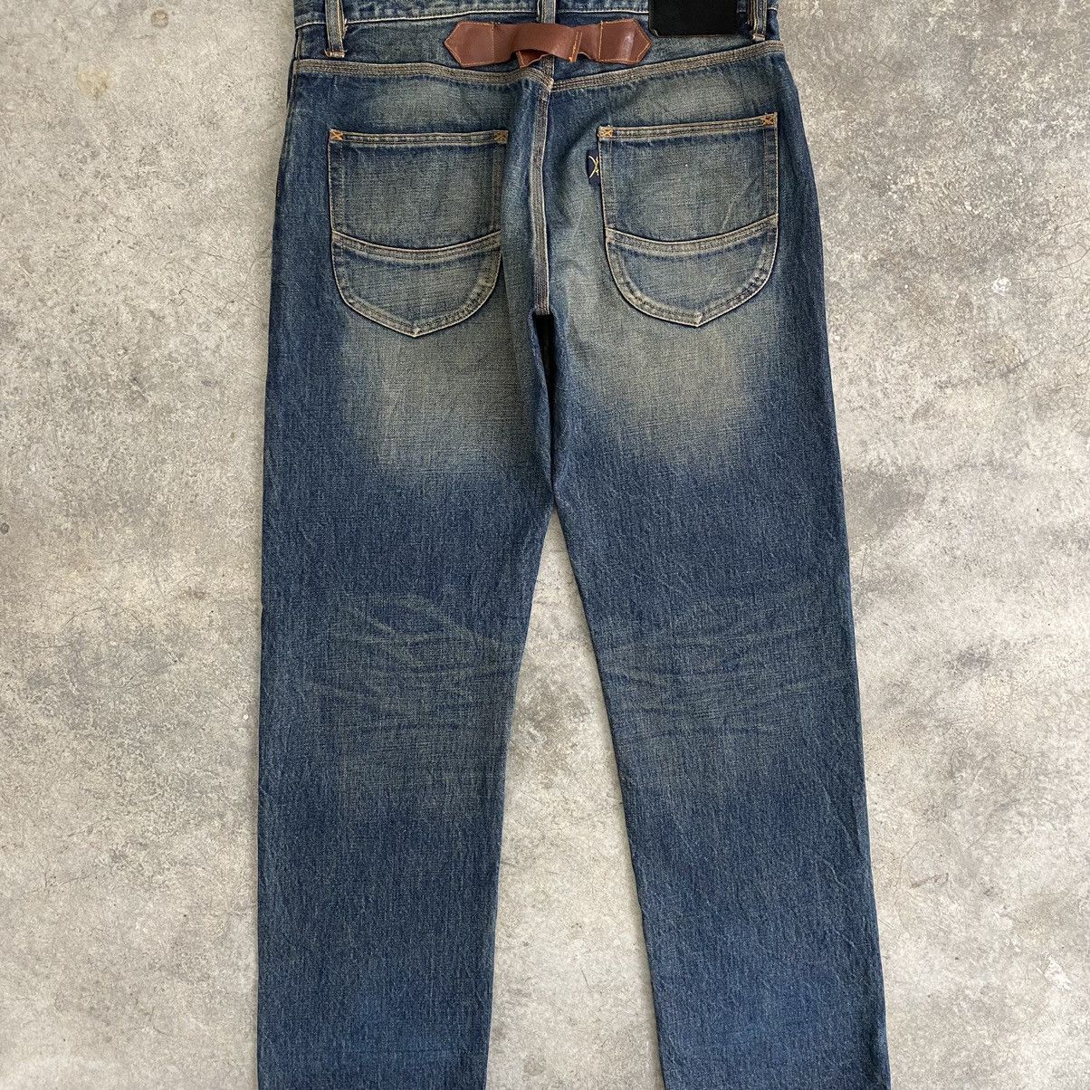 Japanese Brand Flip The Script Mud Washed Selvedge Denim Jeans Size US 34 / EU 50 - 18 Thumbnail