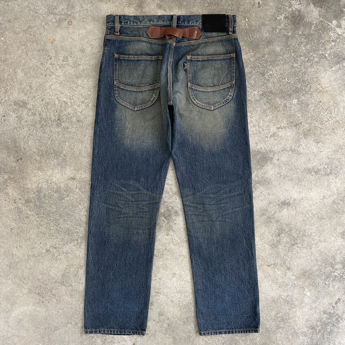 Japanese Brand Flip The Script Mud Washed Selvedge Denim Jeans Size US 34 / EU 50 - 15 Thumbnail