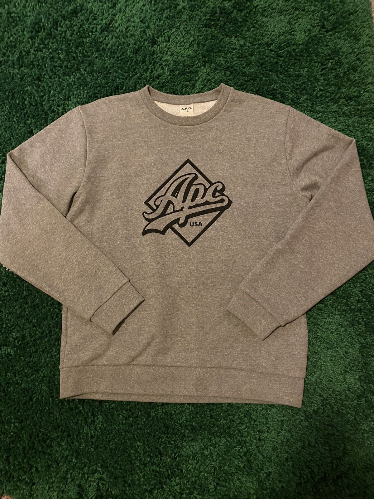 A.P.C. APC Logo Crewneck Sweatshirt Size US XL / EU 56 / 4 - 1 Thumbnail
