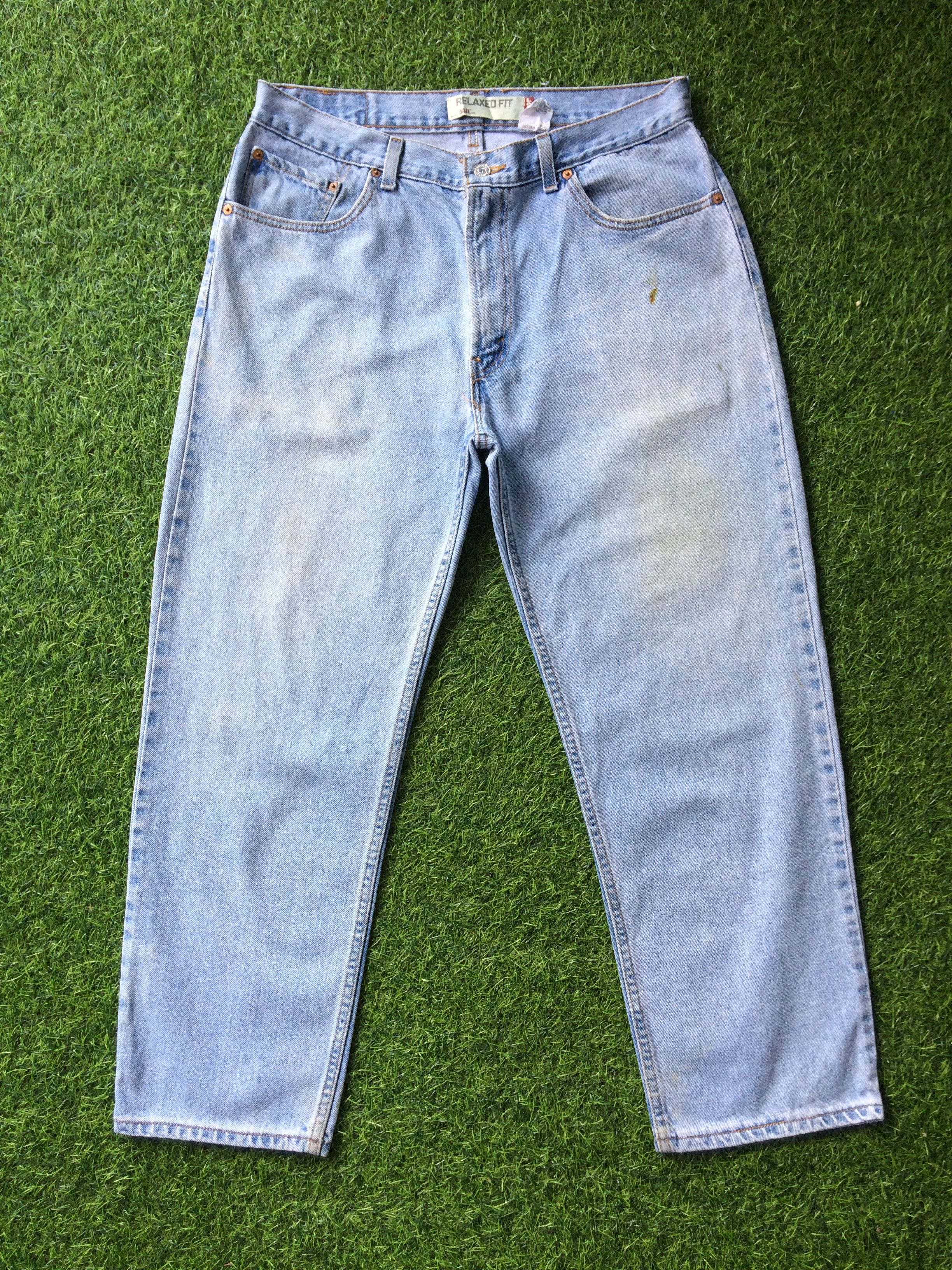Levi's Distressed Levis 550 Jeans Classic Relaxed Fit #B-672 Size 34" / US 12 / IT 48 - 1 Thumbnail