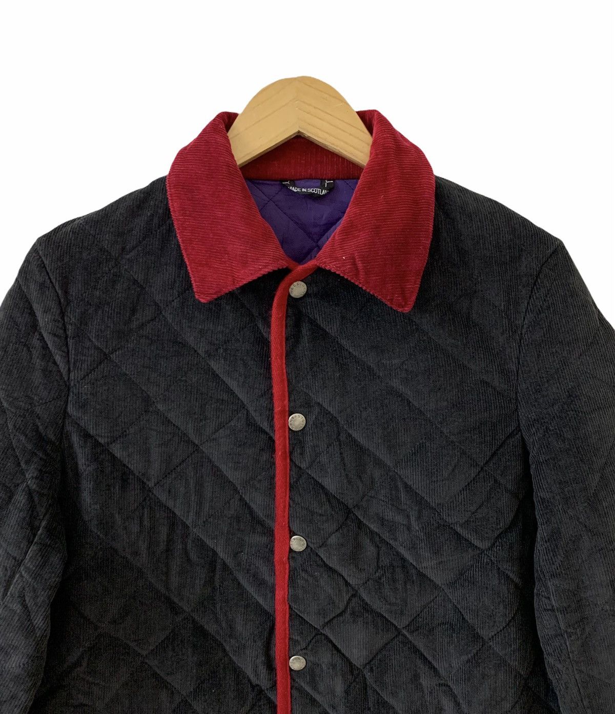 Mackintosh × Paul Smith × Vintage Mackintosh x Paul Smith Quilted Corduroy Snap Button Jacket Size US M / EU 48-50 / 2 - 3 Thumbnail