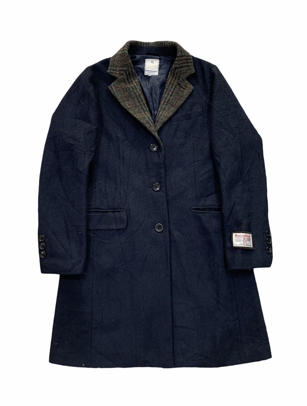 Harris Tweed Sevendays Sunday X Harris Tweed Wool Overcoat Size M / US 6-8 / IT 42-44 - 1 Thumbnail