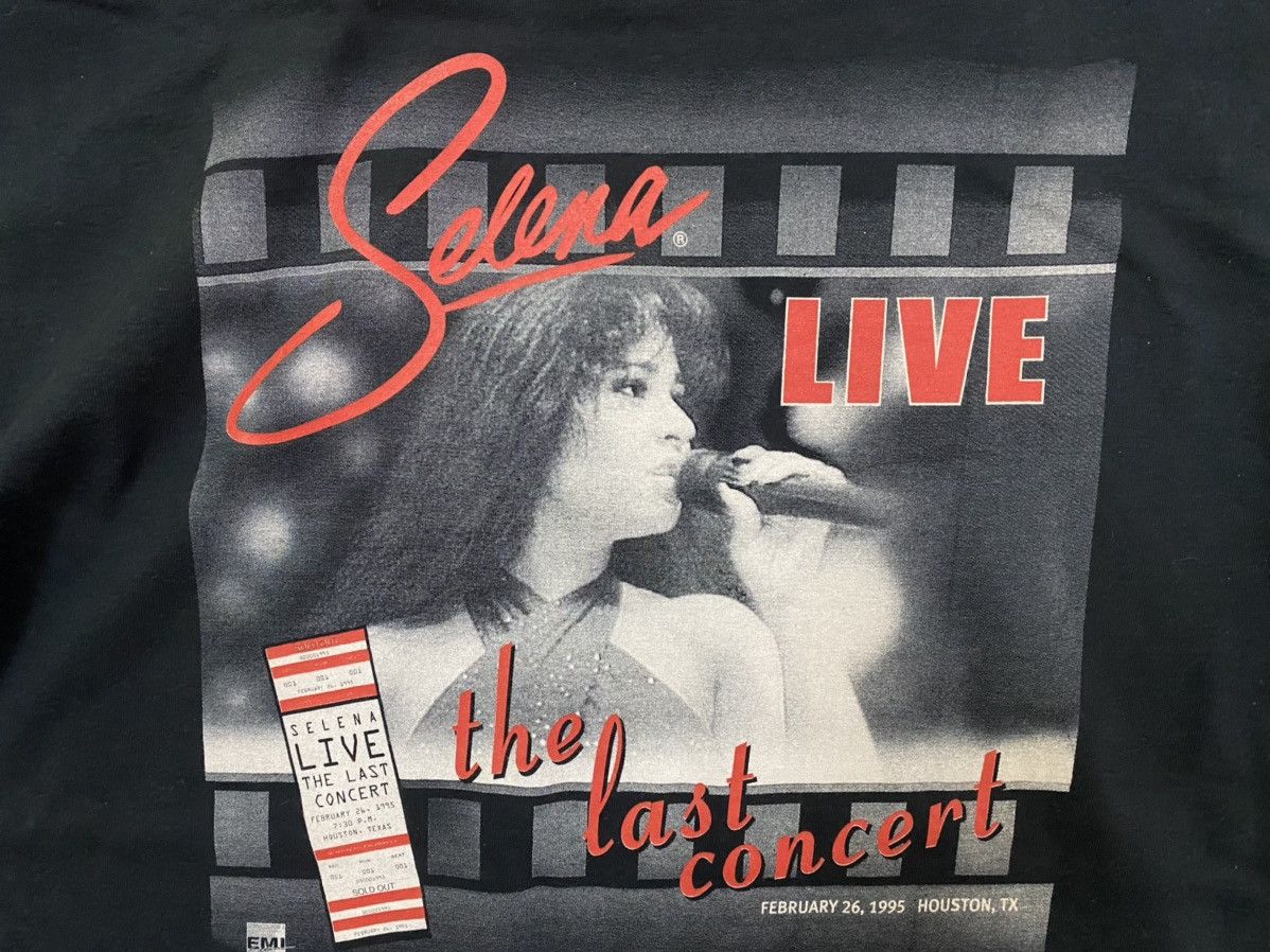 Rap Tees vintage 1996 SELENA live the last concert promo t-shirts Size US XL / EU 56 / 4 - 3 Thumbnail
