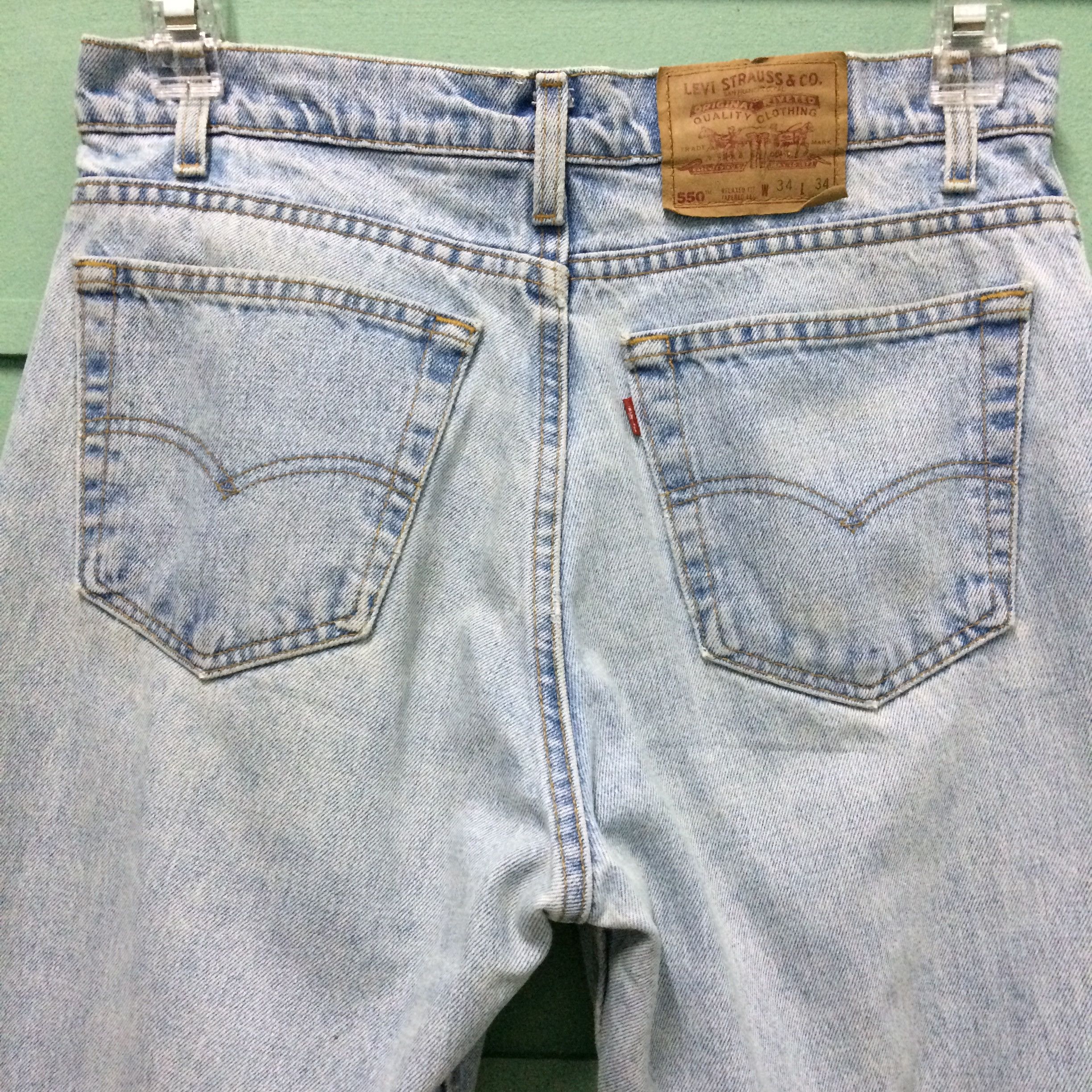 Levi's Vintage Distressed Levis 550 Jeans W33 L33 #B-138 Size 33" - 7 Thumbnail