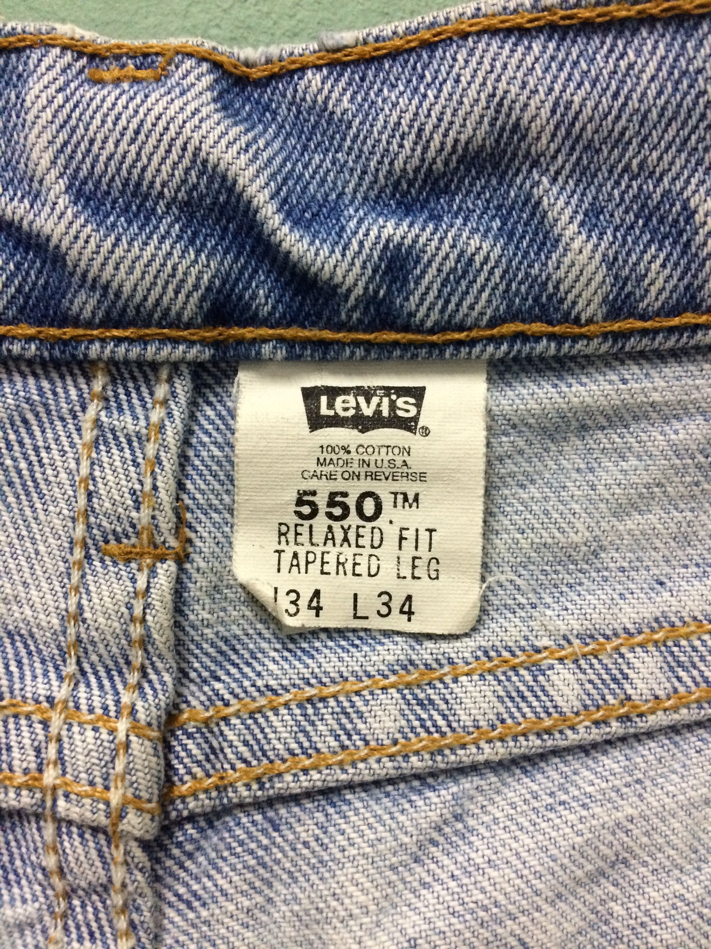 Levi's Vintage Distressed Levis 550 Jeans W33 L33 #B-138 Size 33" - 10 Thumbnail