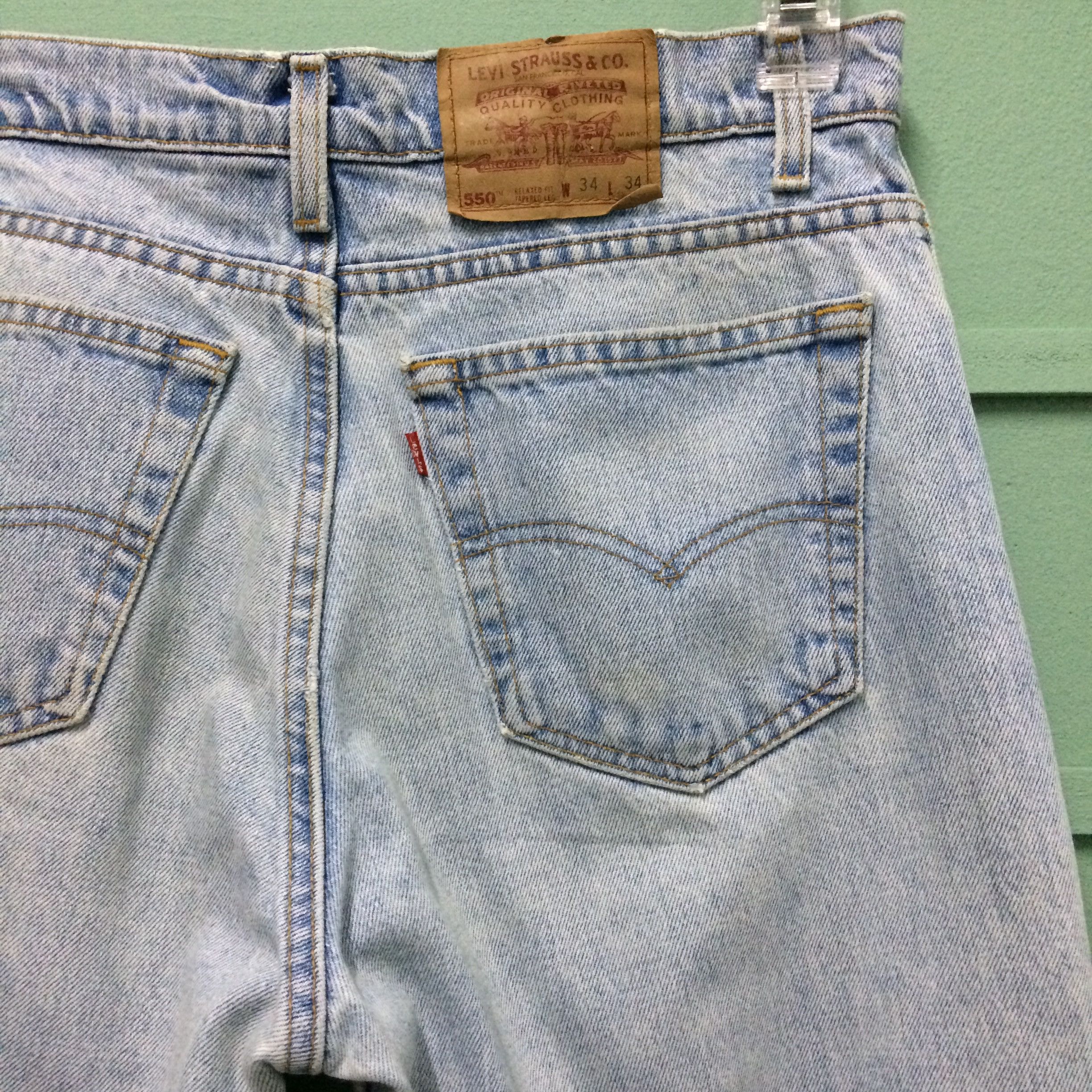 Levi's Vintage Distressed Levis 550 Jeans W33 L33 #B-138 Size 33" - 8 Thumbnail
