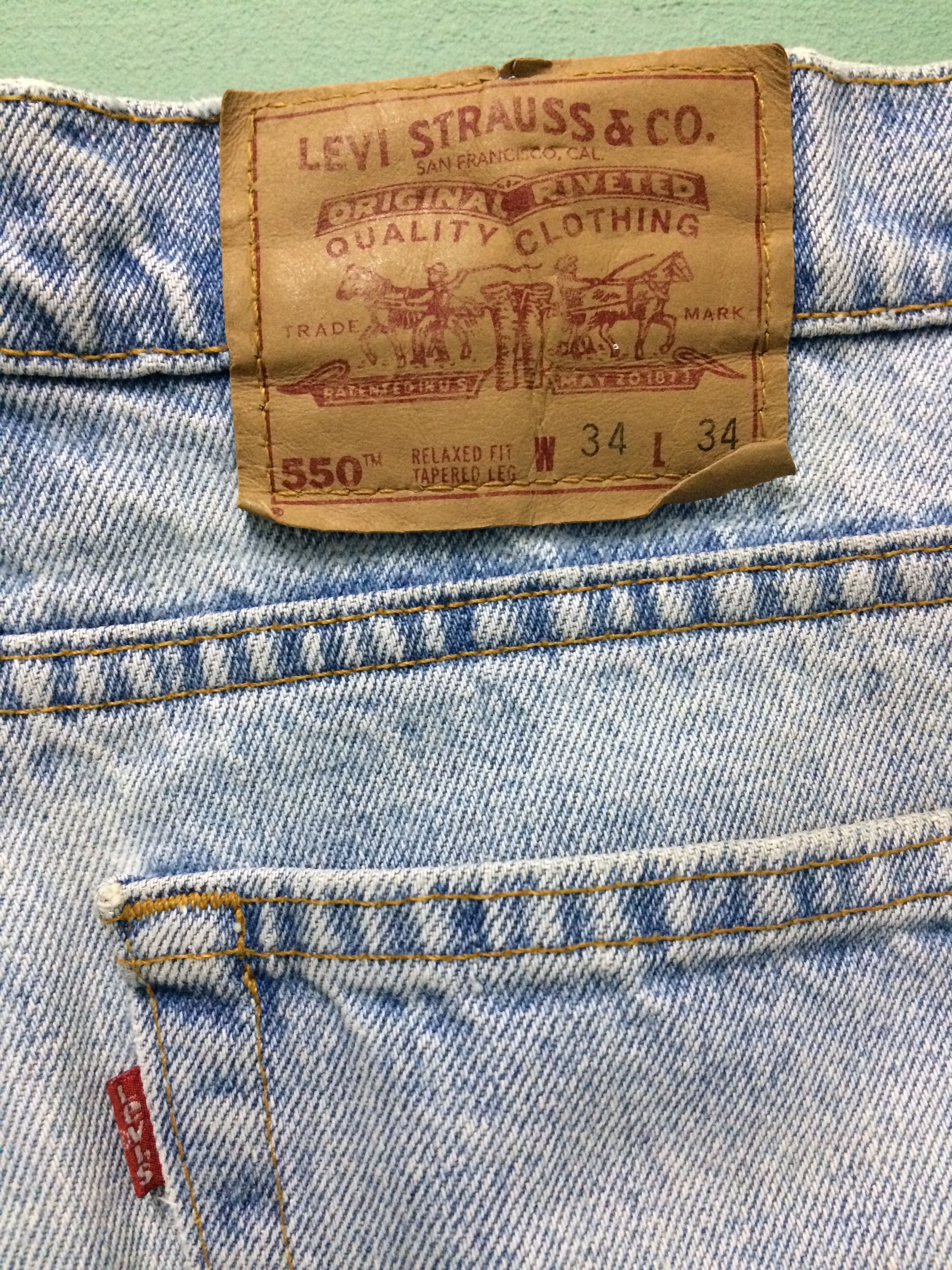 Levi's Vintage Distressed Levis 550 Jeans W33 L33 #B-138 Size 33" - 9 Thumbnail