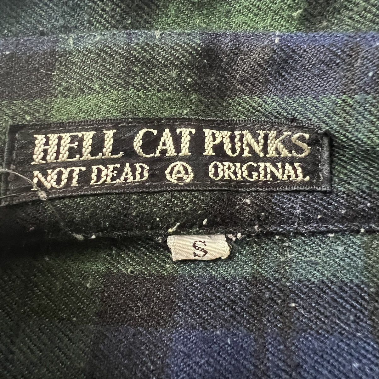 Other Hell Cat PUNK God save the Skull Distressed Flannel Shirt Size US S / EU 44-46 / 1 - 4 Thumbnail