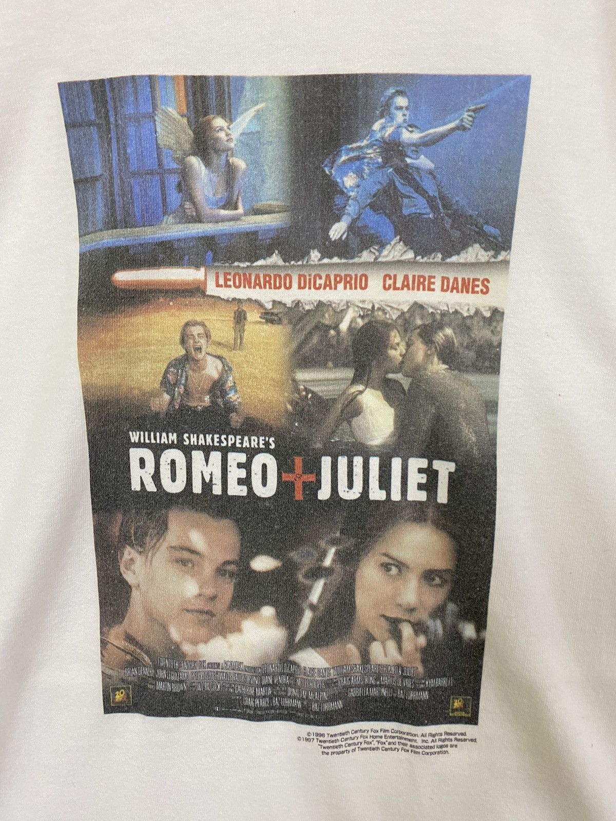 Rap Tees vintage 1996 ROMEO AND JULIET movie film promo t-shirts Size US M / EU 48-50 / 2 - 3 Thumbnail