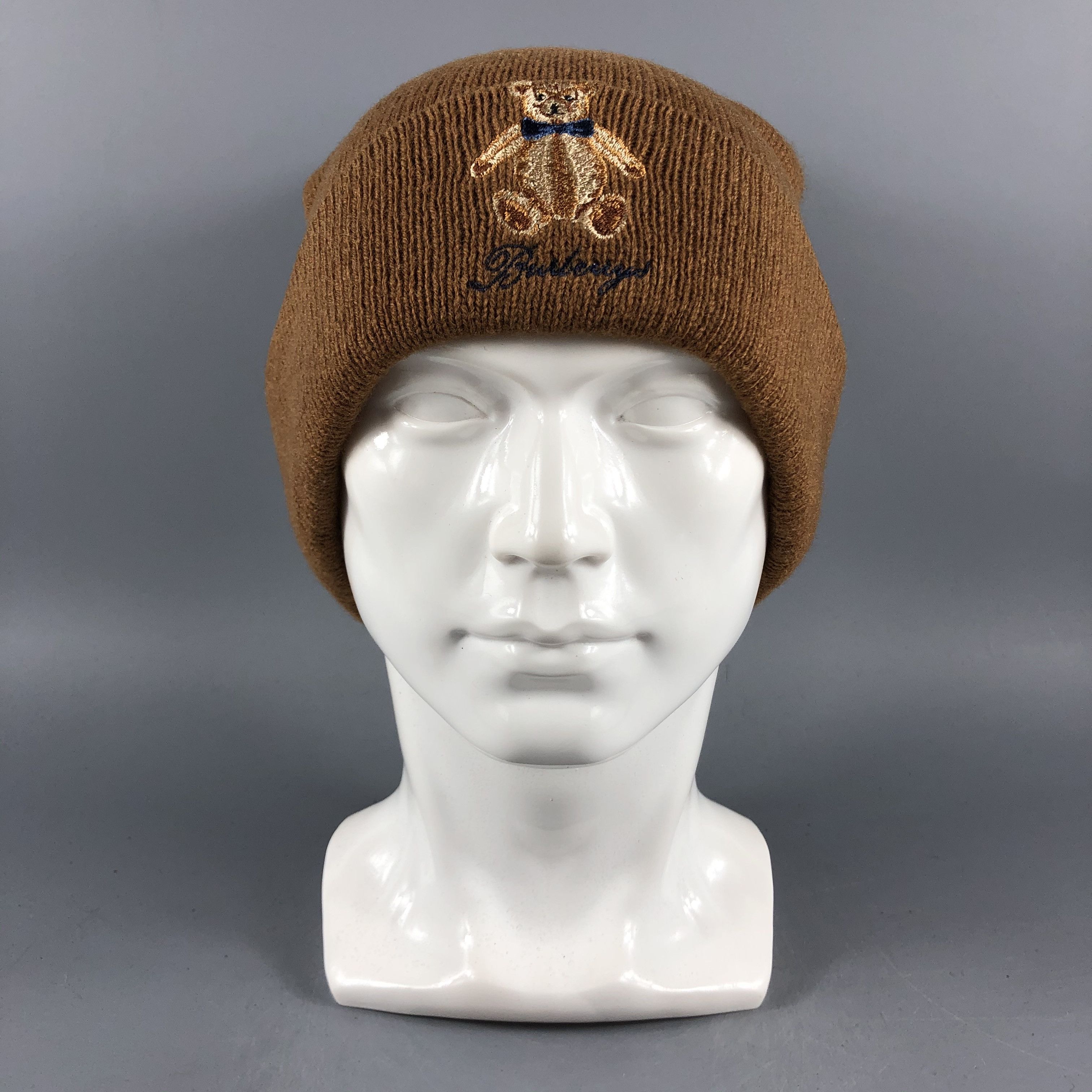 Burberry × Vintage Burberrys Beanie Snow Hat Snow Cap -B1595 Size ONE SIZE - 1 Thumbnail