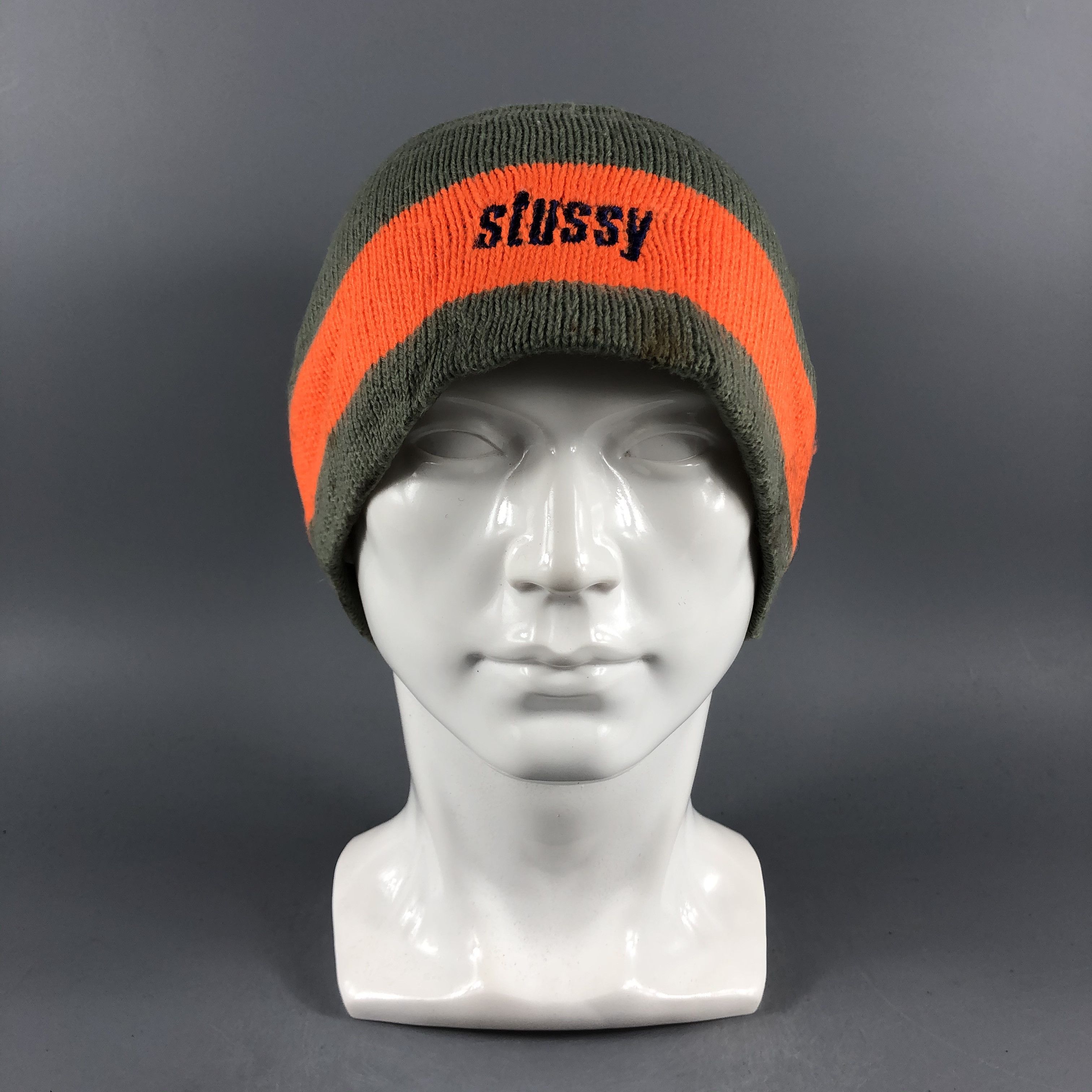 [希少品　入手困難]80s stussy outdoor beanie Stussy Brushed Out Stock Skullcap Beanie Sand / Express