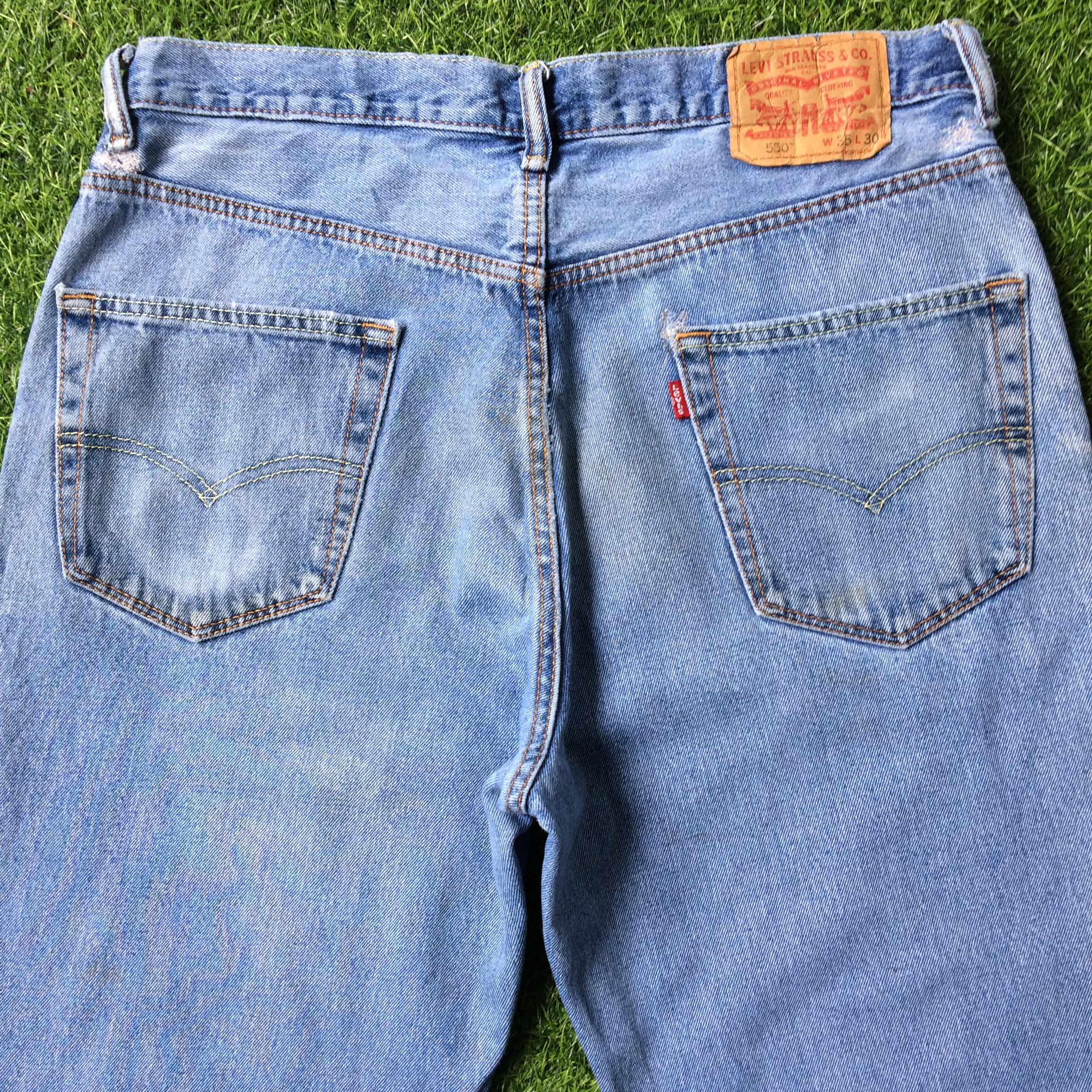 Levi's Vintage Distressed Levis 550 Jeans W33 L29 #B-492 Size 33" - 4 Thumbnail