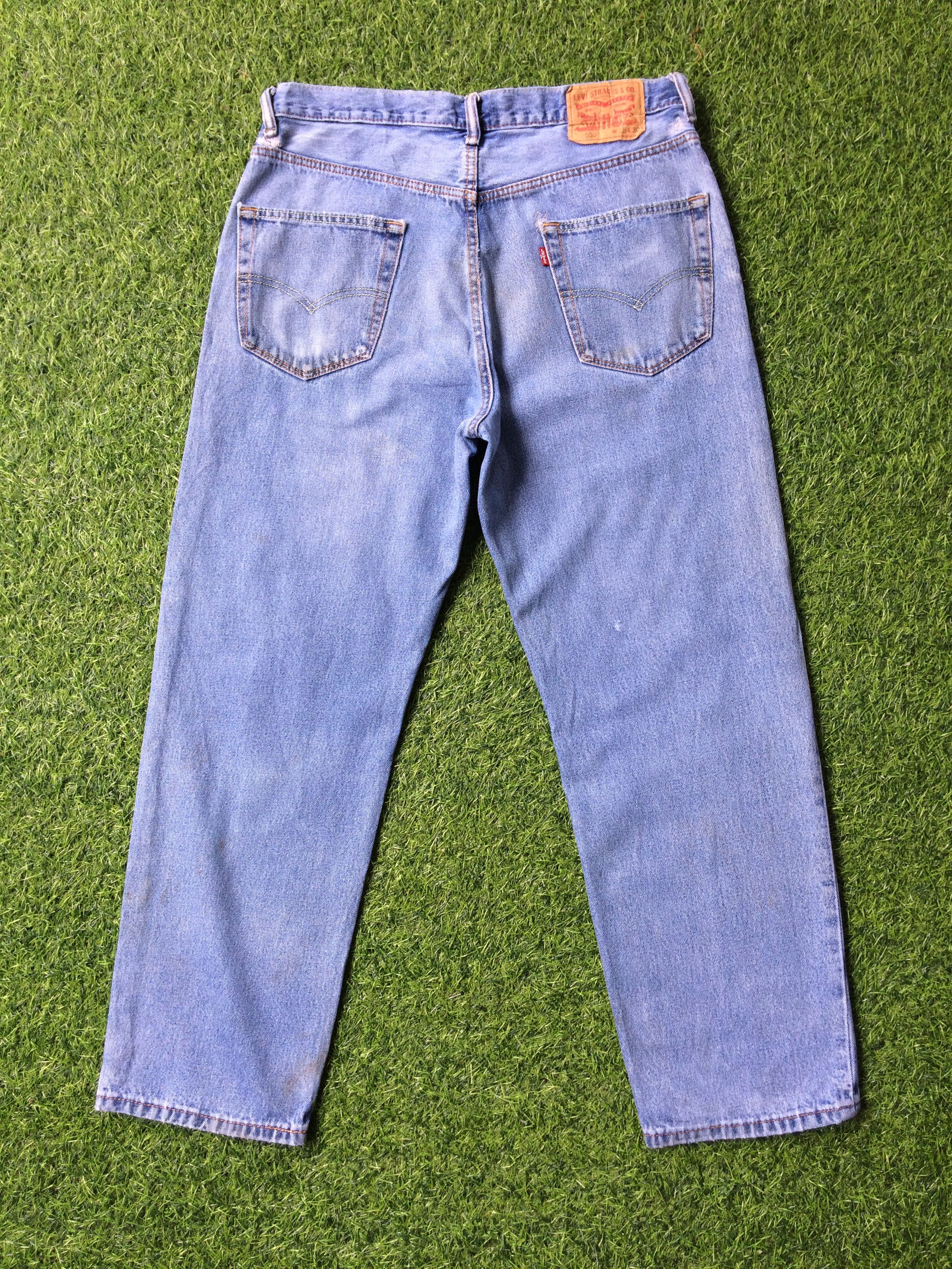 Levi's Vintage Distressed Levis 550 Jeans W33 L29 #B-492 Size 33" - 2 Thumbnail