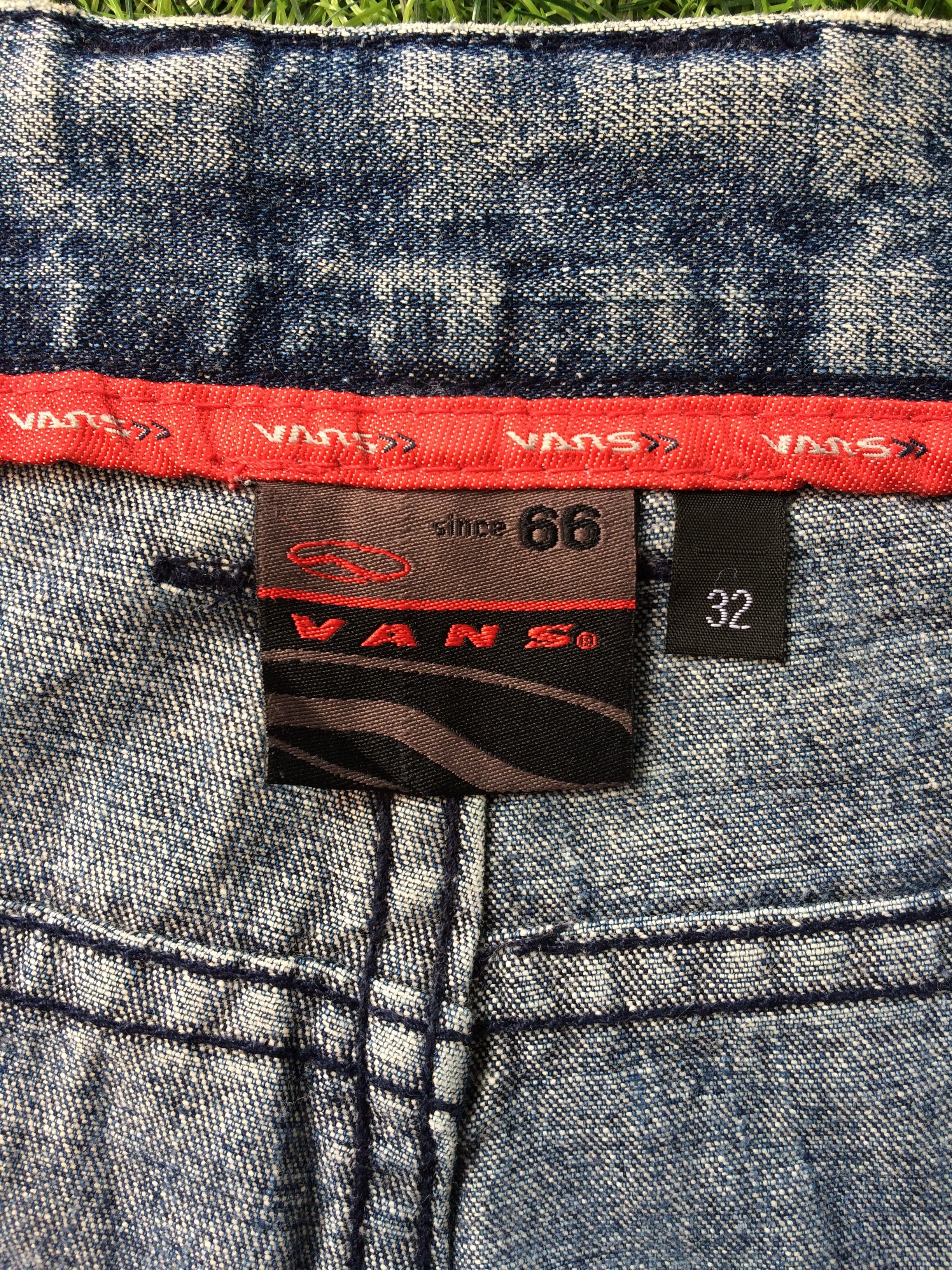 Vans Vans Distressed Denim Checkered Patchwork Paint #D-186 Size US 31 - 10 Thumbnail