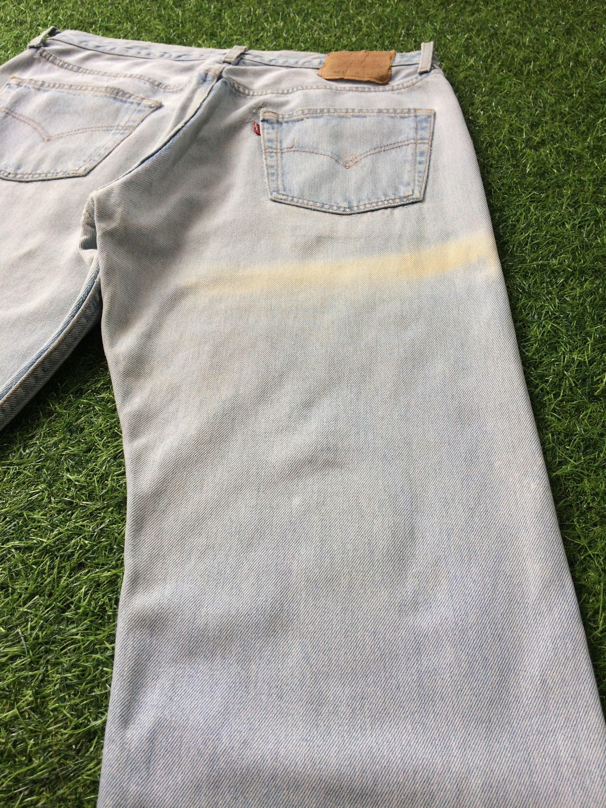 Jean × Unsound Rags Distressed Levis 501 Painted Jeans #B-959 Size US 34 / EU 50 - 9 Thumbnail