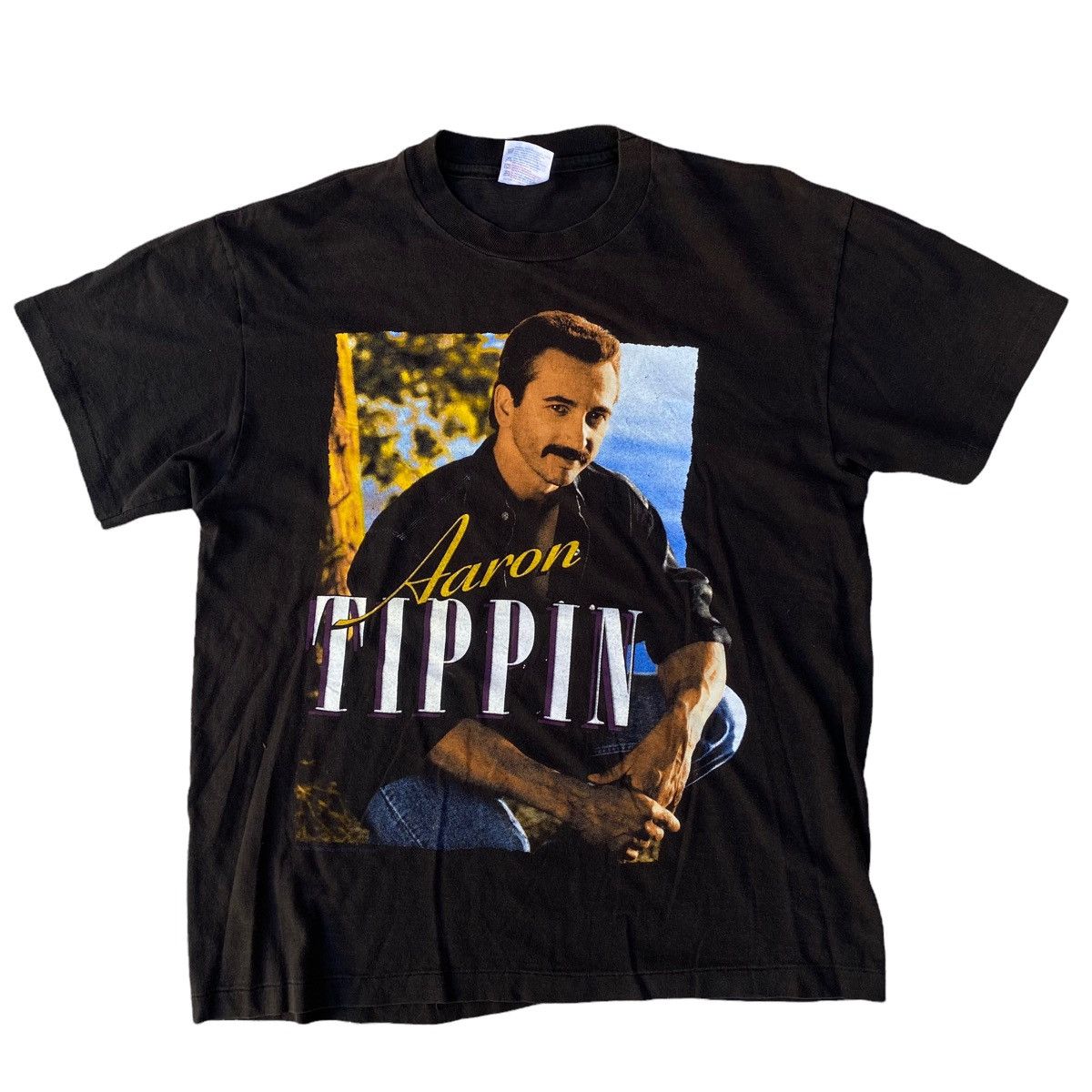 Aaron Tippin American Singer Vintage Shirt.