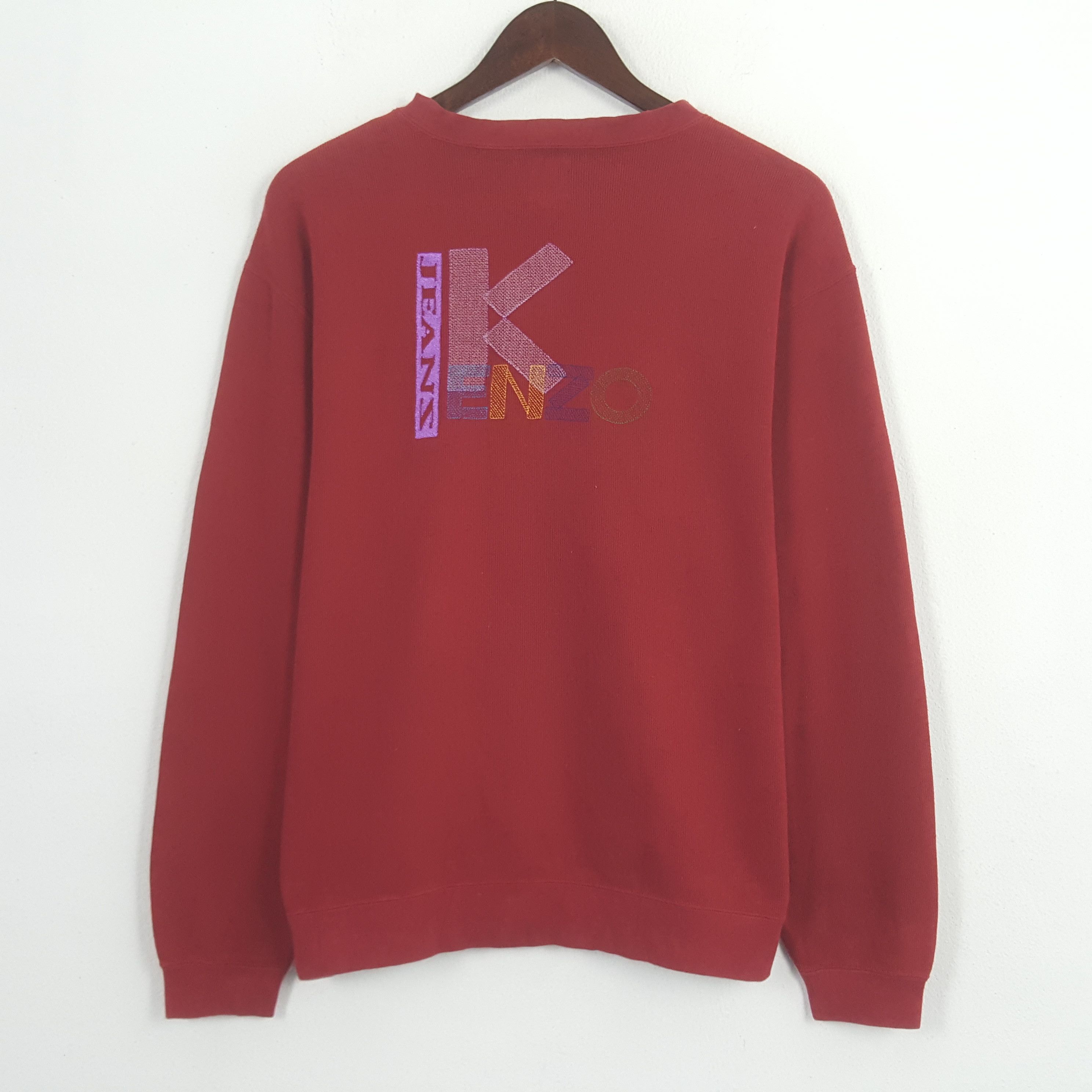 Vintage Kenzo Jeans Small Logo Spell Out Sweatshirt