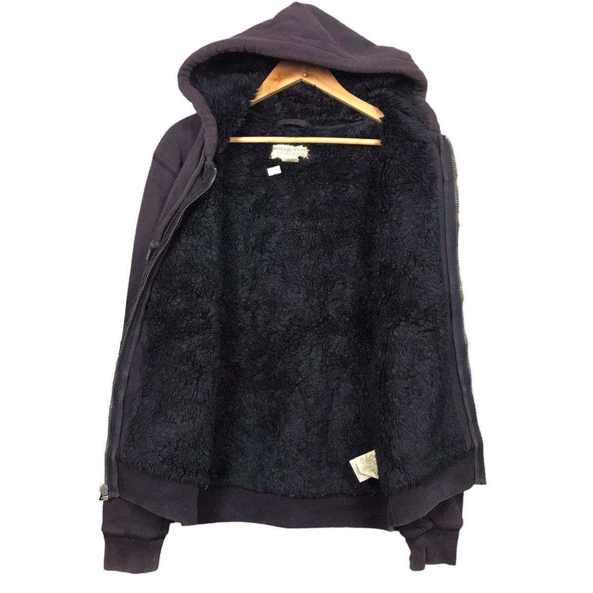 Denim & Supply Ralph Lauren Denim & Supply Ralph Lauren Navy Sun Faded Sherpa hoodies Size US S / EU 44-46 / 1 - 1 Thumbnail