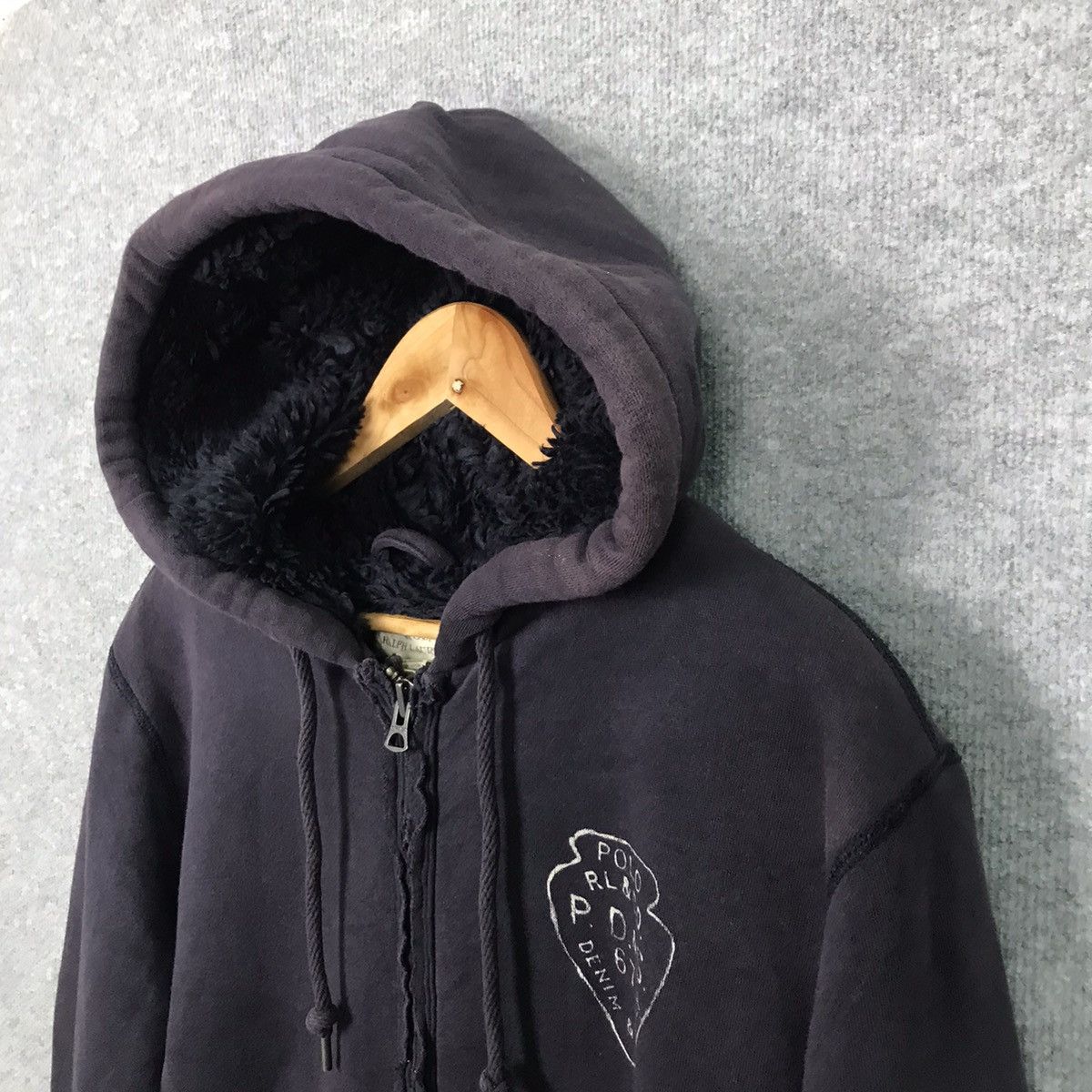 Denim & Supply Ralph Lauren Denim & Supply Ralph Lauren Navy Sun Faded Sherpa hoodies Size US S / EU 44-46 / 1 - 4 Thumbnail