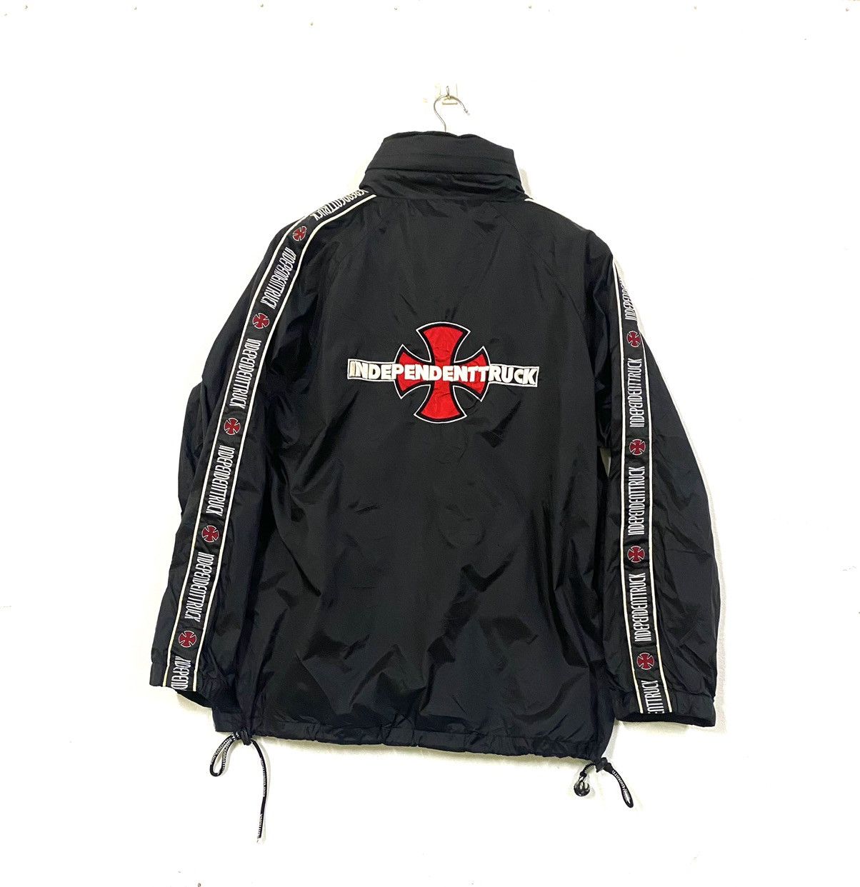 2012SS SUPREME × INDEPENDENT Jacket Bomber Black/Brown Supreme Independent Jacket with Fur Collar