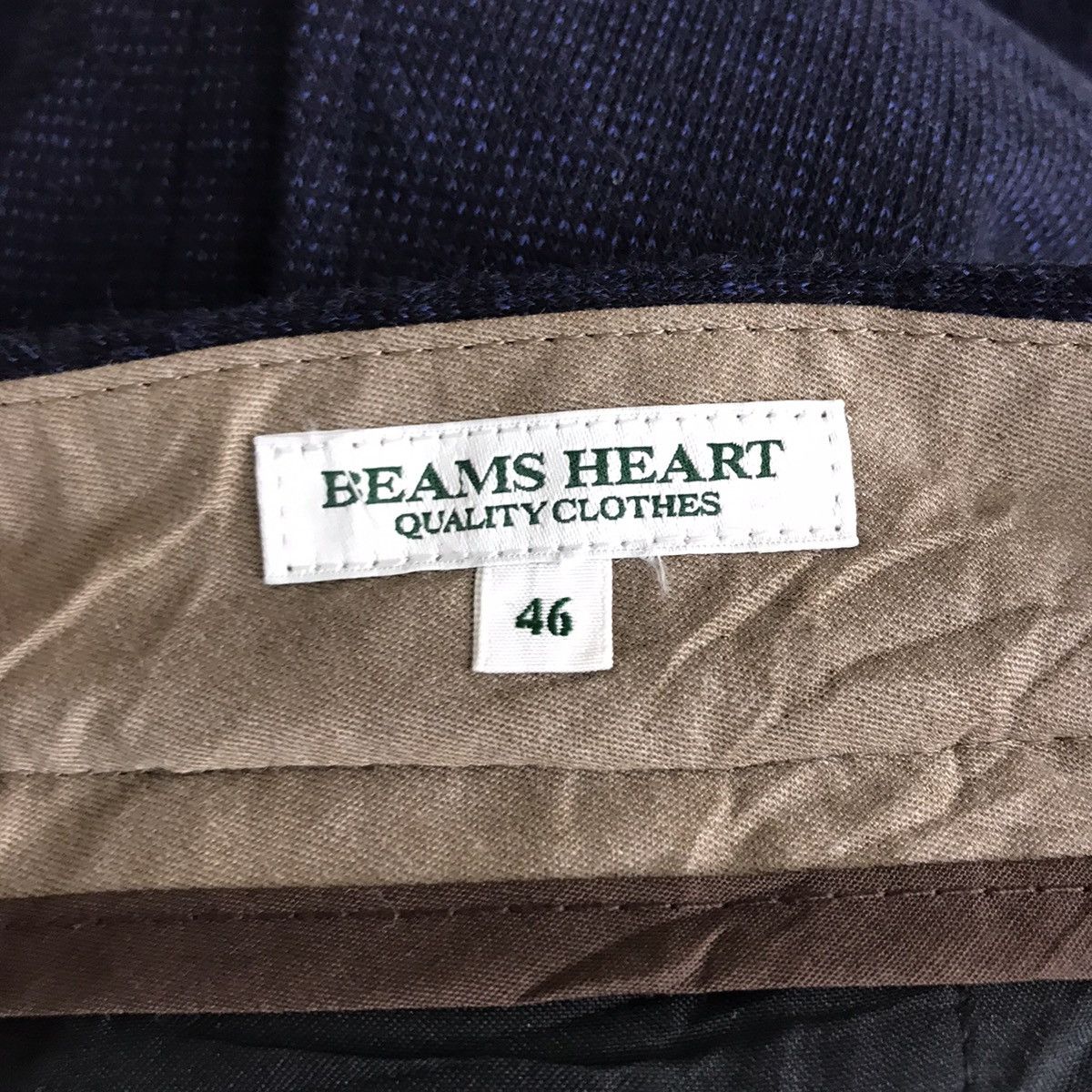 Japanese Brand BEAMS HEART Japanese Brand Navy SlimFit Wool Casual Trousers Size US 30 / EU 46 - 3 Thumbnail
