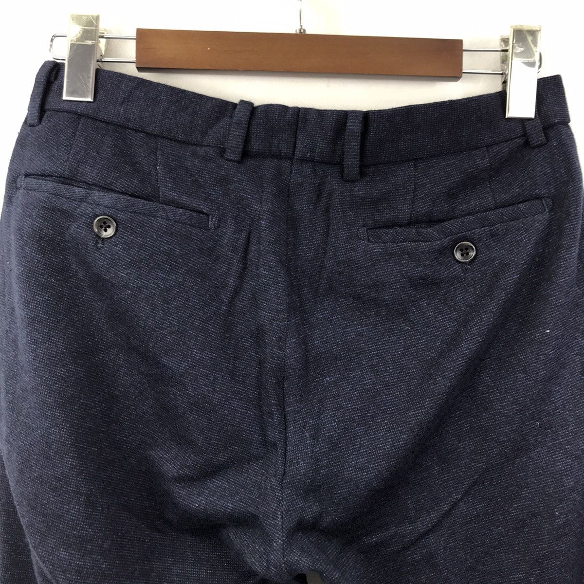 Japanese Brand BEAMS HEART Japanese Brand Navy SlimFit Wool Casual Trousers Size US 30 / EU 46 - 8 Thumbnail
