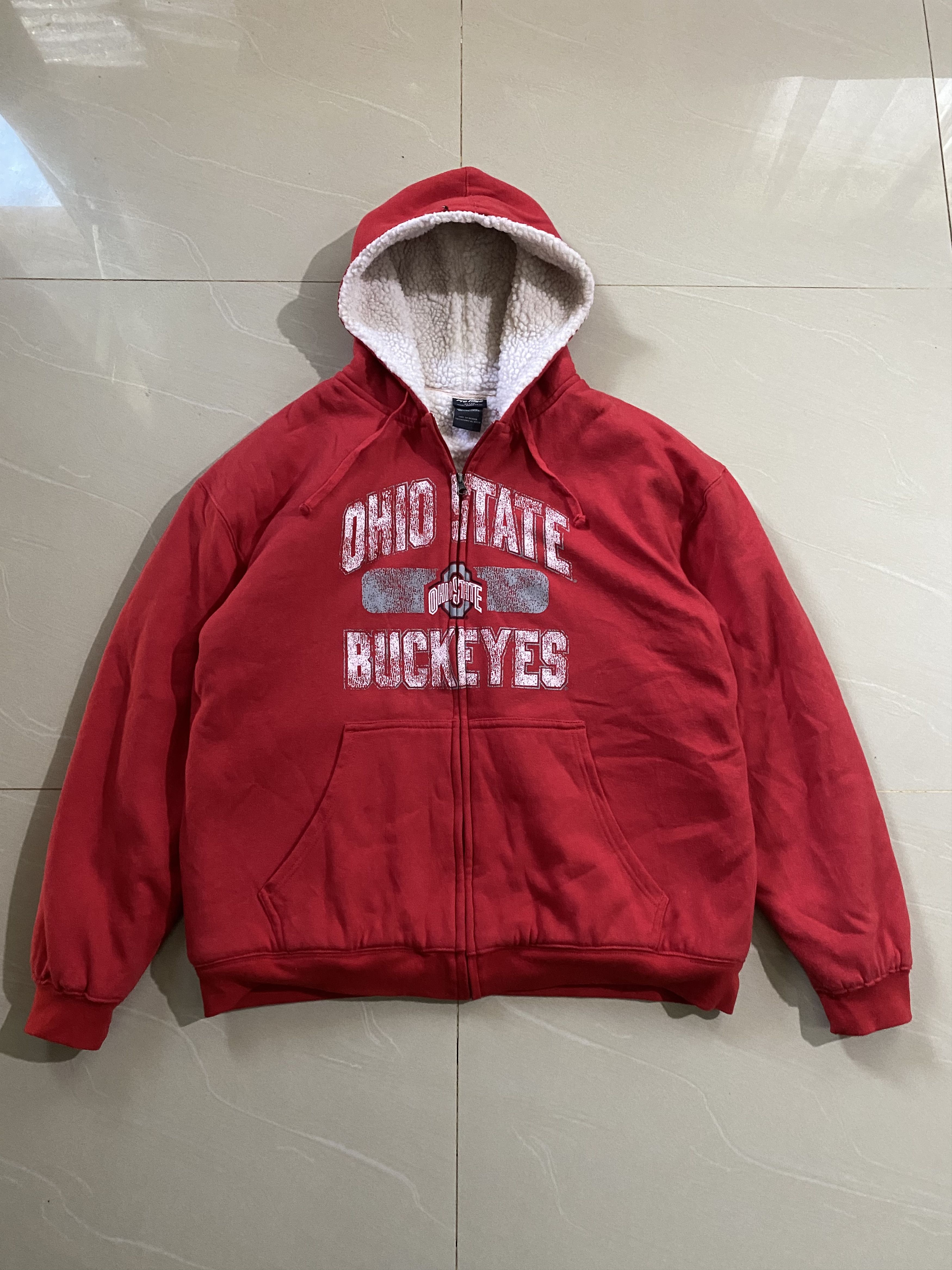 Pro Edge Ohio State Buckeys Thick Ziper Hoodie