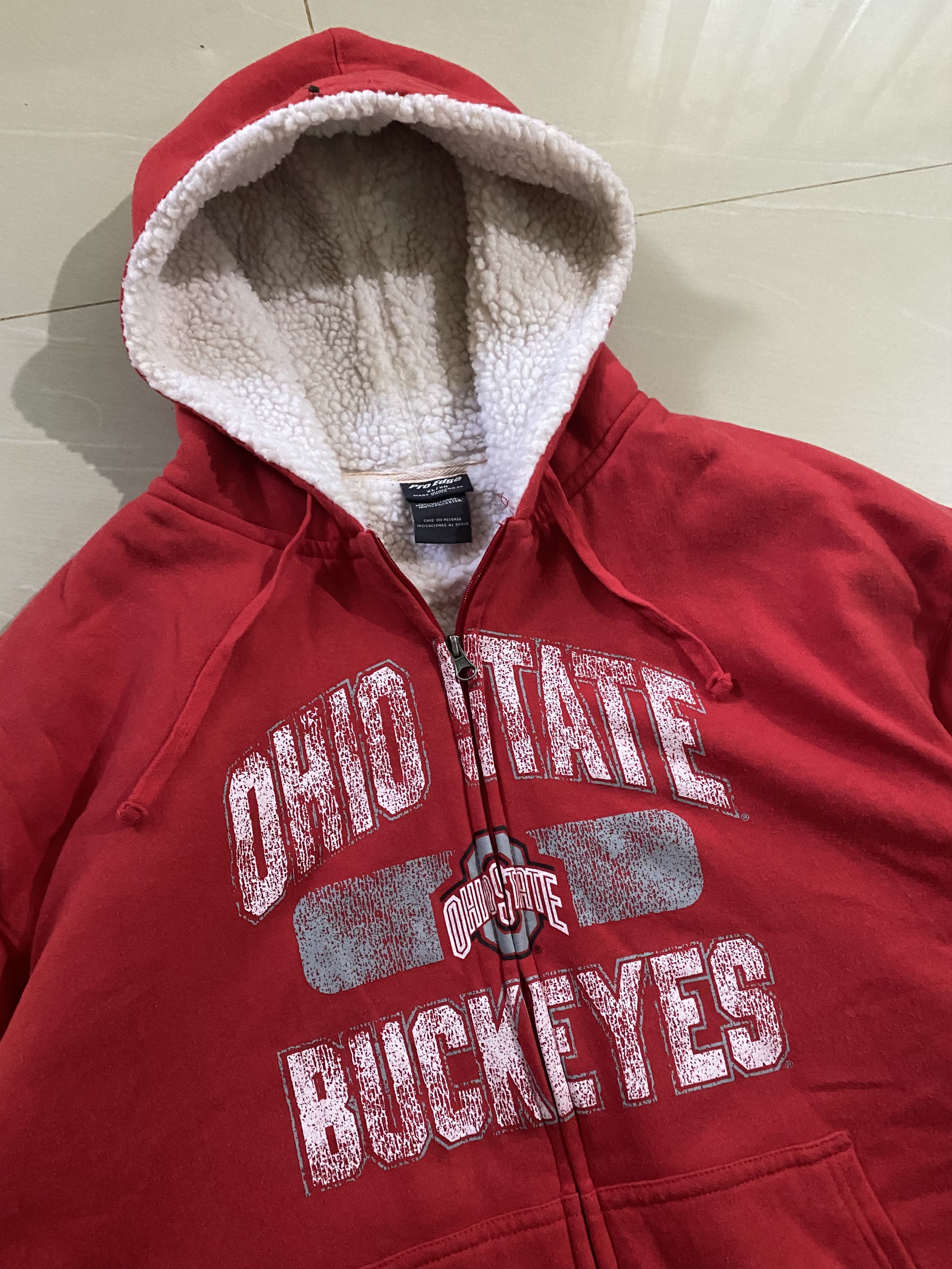Pro Edge Ohio State Buckeys Thick Ziper Hoodie