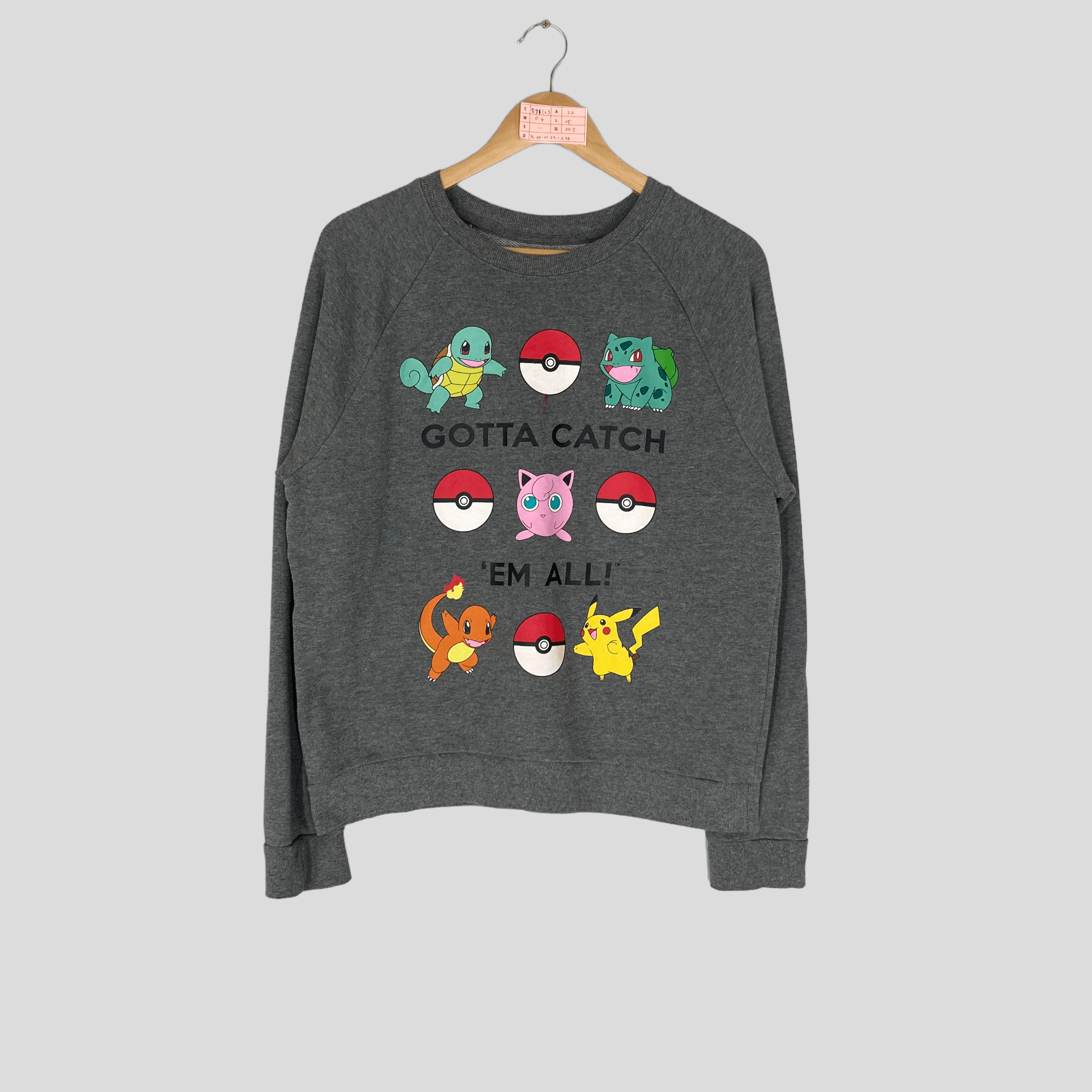 Vintage 00s POKEMON NINTENDO Crewneck Sweatshirt