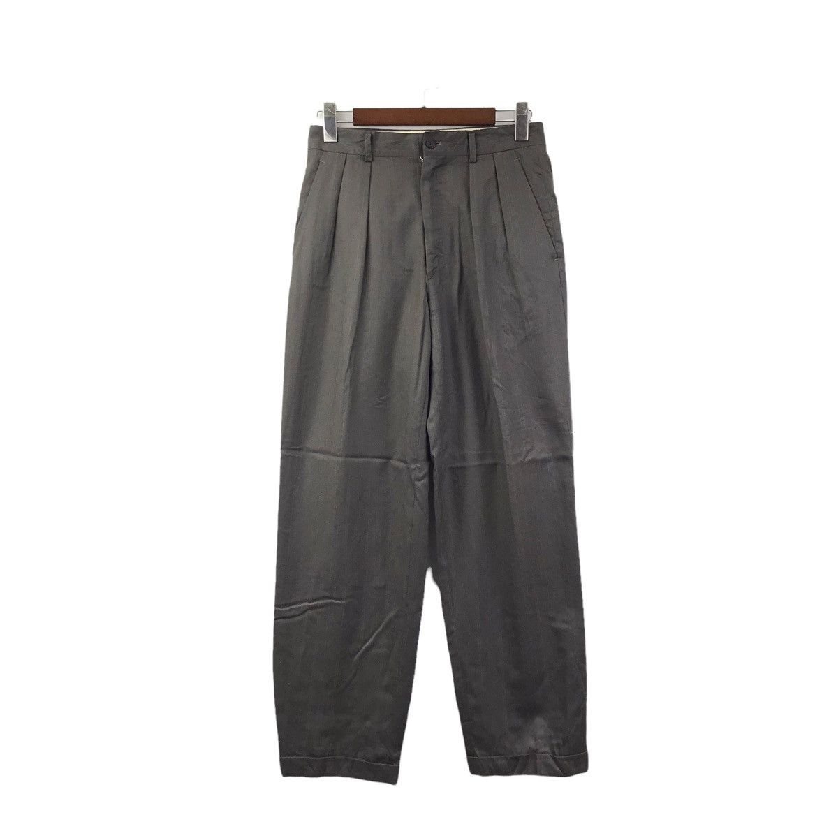 Japanese Brand KANSAI MAN By Yutaka Nishimura Straight Cut Wool Casual Pant Size US 29 - 1 Thumbnail