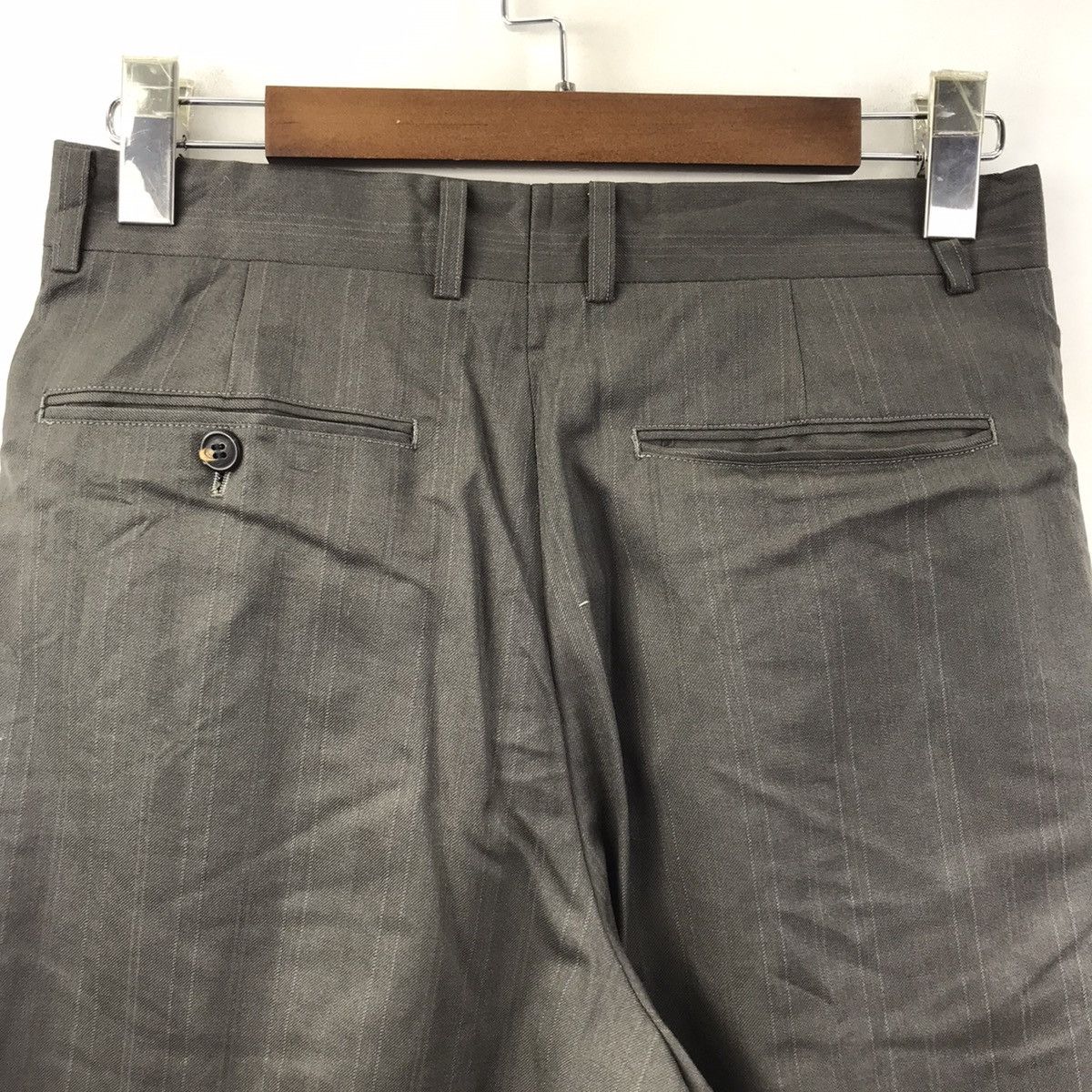 Japanese Brand KANSAI MAN By Yutaka Nishimura Straight Cut Wool Casual Pant Size US 29 - 7 Thumbnail