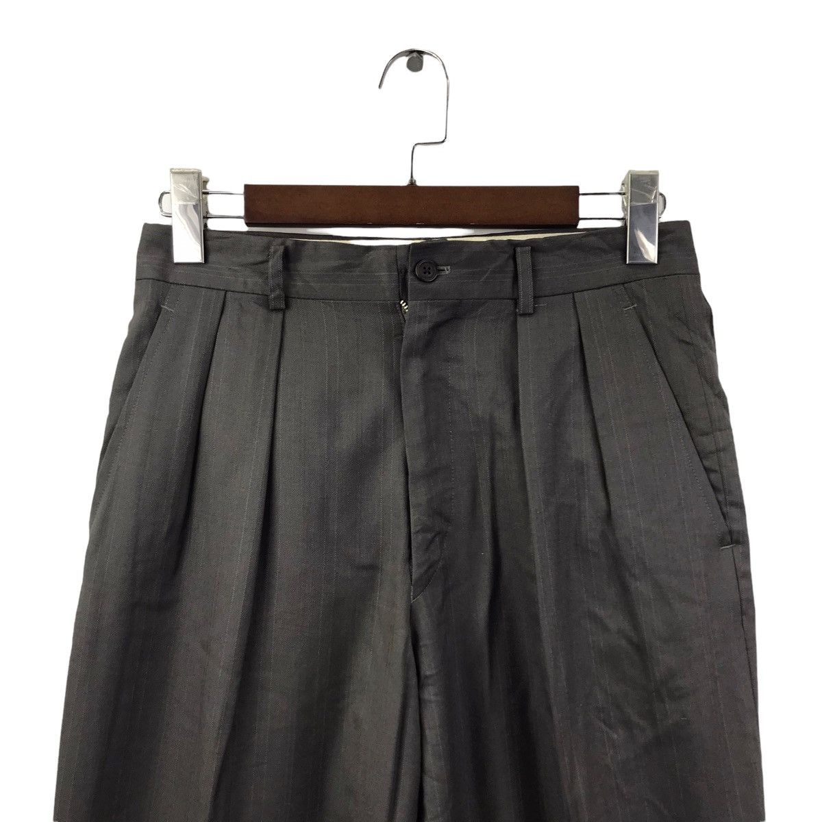 Japanese Brand KANSAI MAN By Yutaka Nishimura Straight Cut Wool Casual Pant Size US 29 - 2 Thumbnail