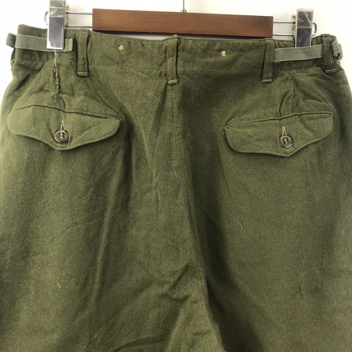 Vintage Vintage 60s MILITARY ARMY Fatique Wool Army Heavy Pant Size US 32 / EU 48 - 5 Thumbnail