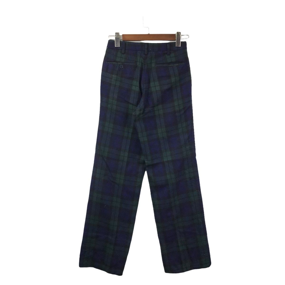 Other THE HAVARD COMPANY Check Blue Straight Cut Wool Casual Pant Size US 26 / EU 42 - 5 Thumbnail