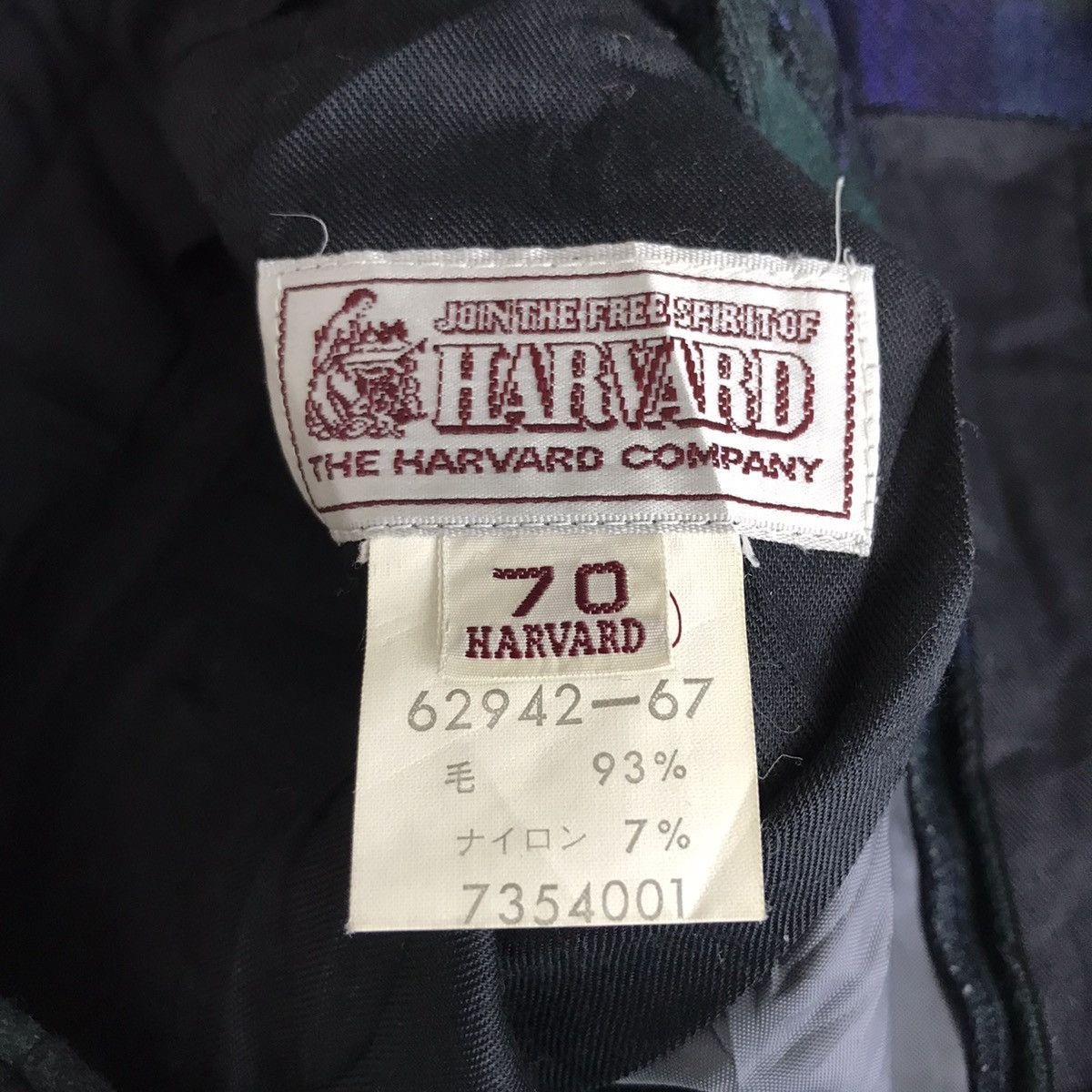 Other THE HAVARD COMPANY Check Blue Straight Cut Wool Casual Pant Size US 26 / EU 42 - 3 Thumbnail