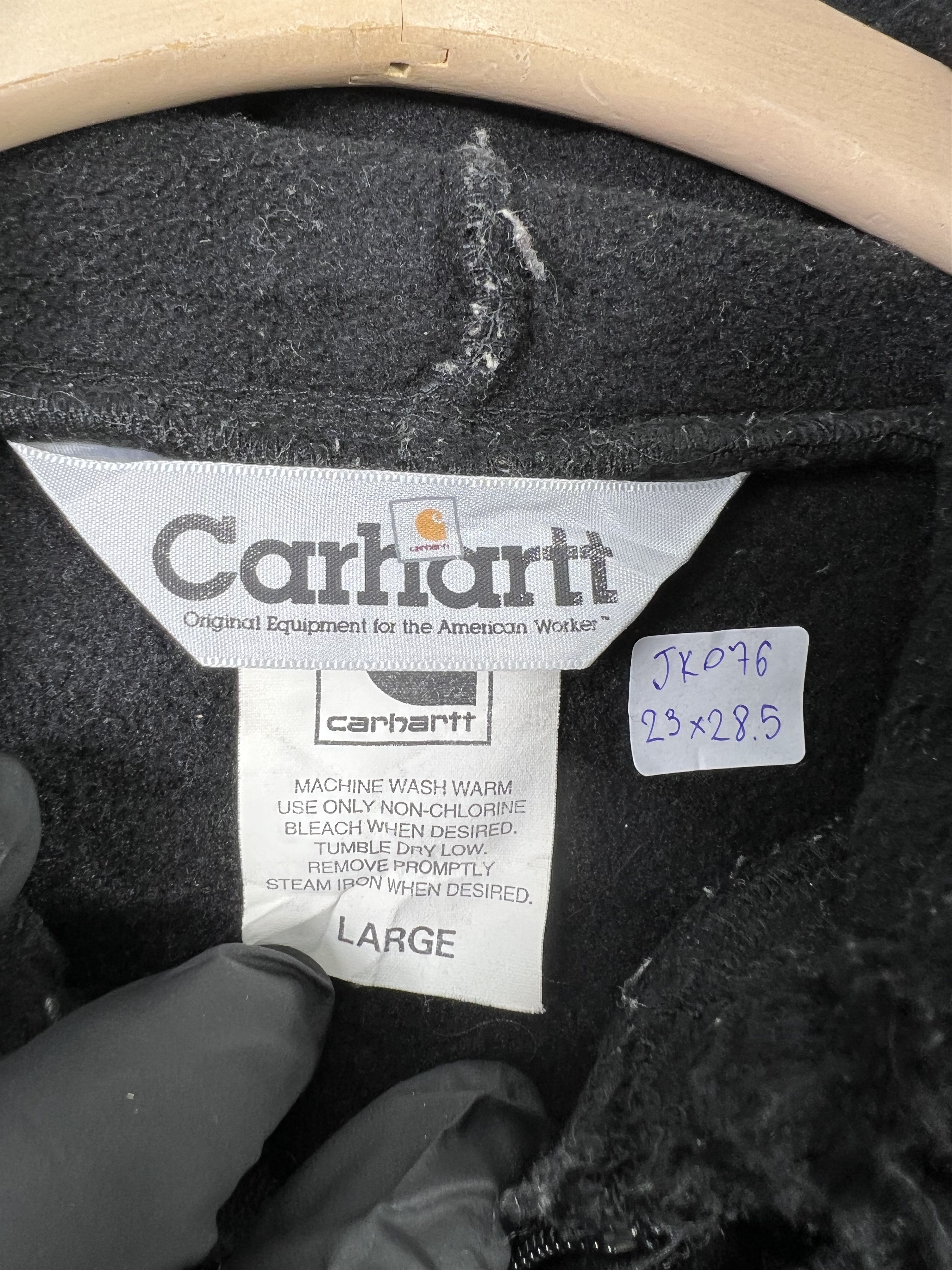 Carhartt × Vintage JK076 Vintage Carhartt Black fleece zip up Hoodie (L) Size US L / EU 52-54 / 3 - 4 Thumbnail