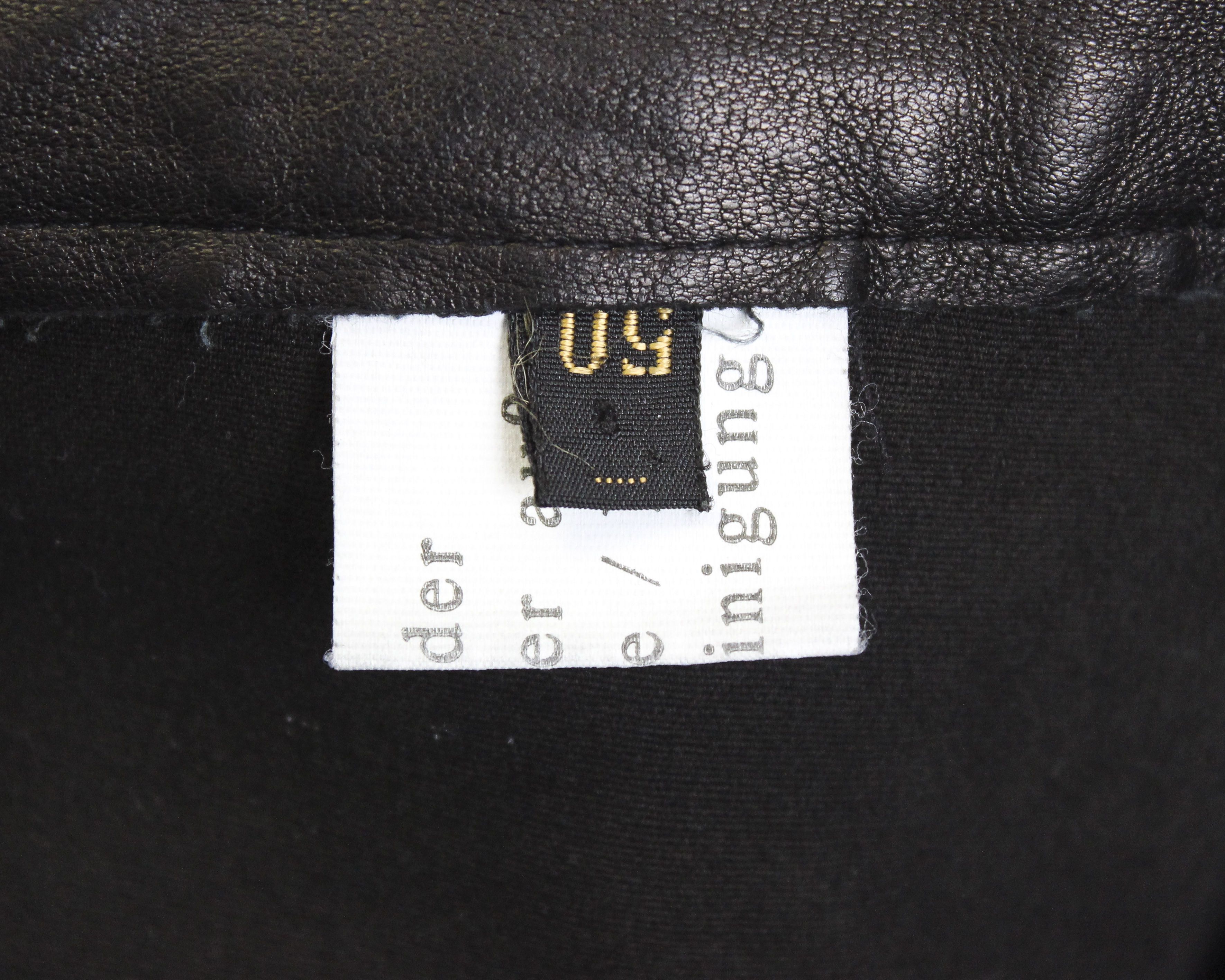 Cowboy Equipment Faux Leather W34 biker EU 50 Pants Straight Trousers Moto Size US 34 / EU 50 - 7 Thumbnail