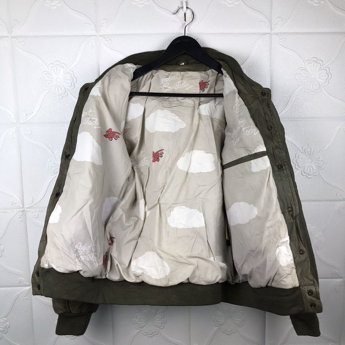 Japanese Brand × Vintage Vintage Japanese Robert Cotontoch Leather Khaki Green Jacket Size US M / EU 48-50 / 2 - 16 Thumbnail
