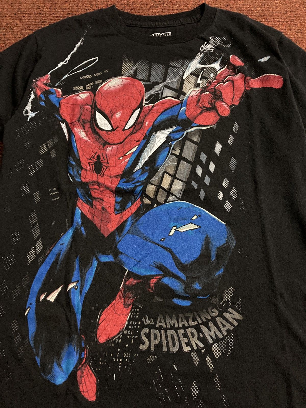 Marvel Comics The Amazing Spider-Man Overprinted Tee Size US S / EU 44-46 / 1 - 2 Thumbnail
