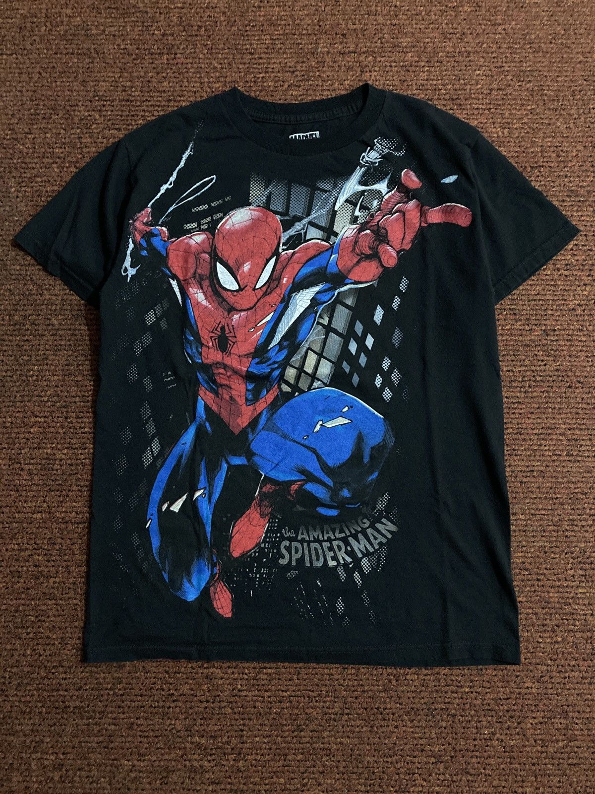 Marvel Comics The Amazing Spider-Man Overprinted Tee Size US S / EU 44-46 / 1 - 3 Thumbnail