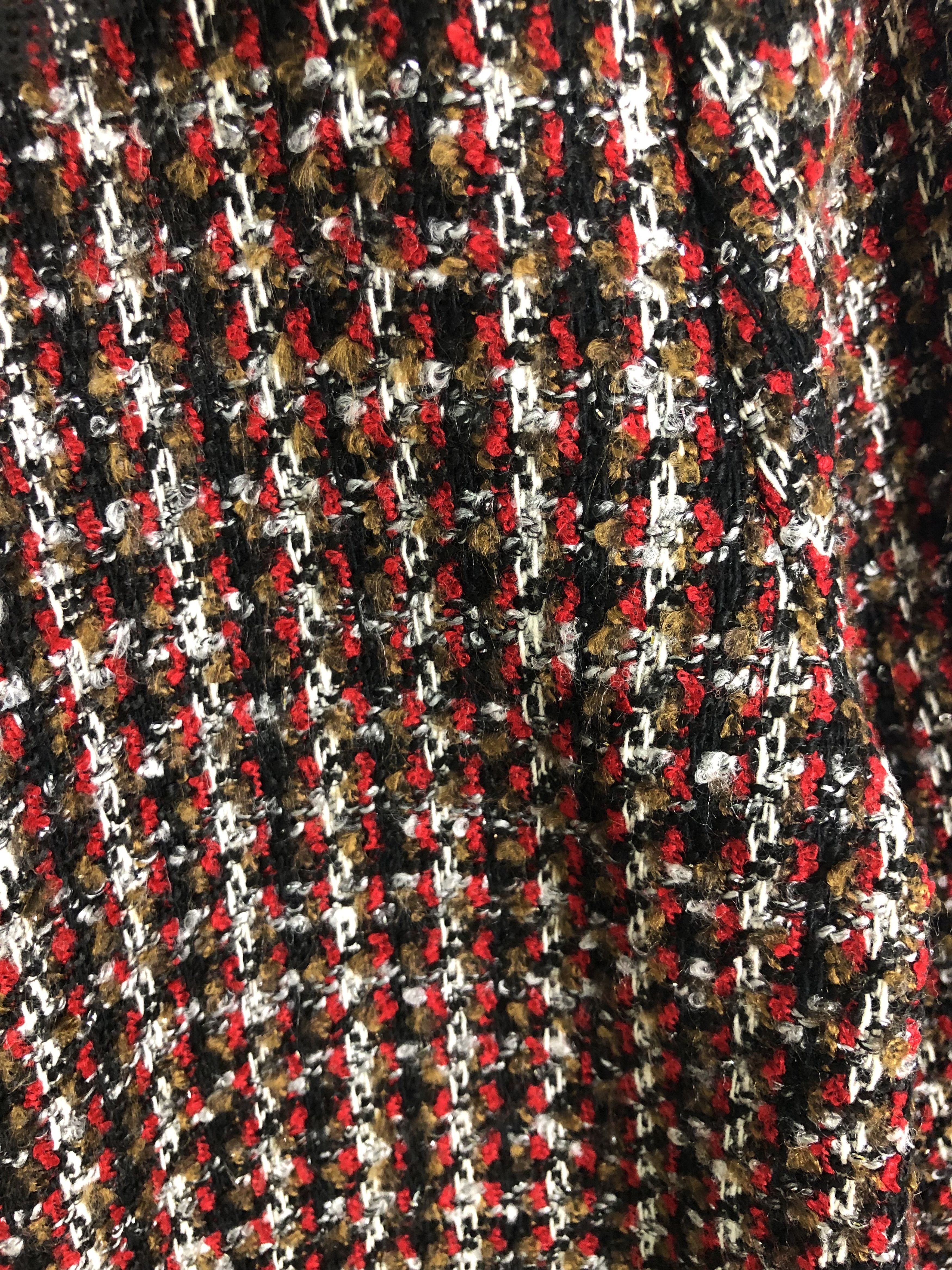 Zara ZARA WOMAN PEARLS TWEED KNIT JACKET Size M / US 6-8 / IT 42-44 - 7 Thumbnail