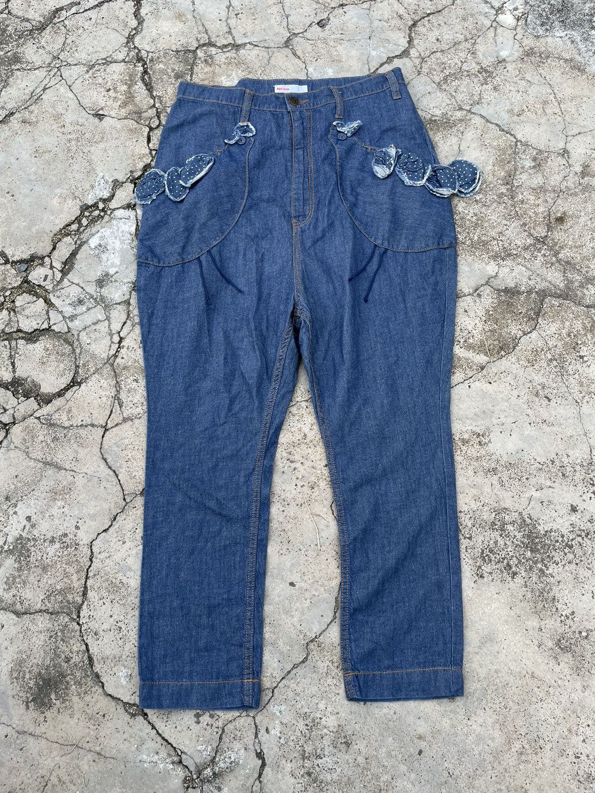 Issey Miyake VTG Ne-net Issey Miyake Drop Crotch Jeans Baggy Pants Denim Size 30" / US 8 / IT 44 - 1 Thumbnail
