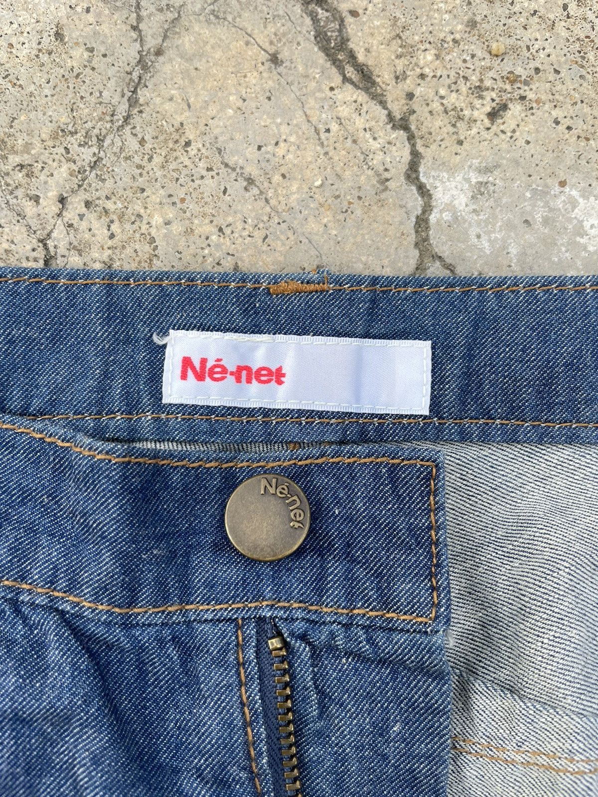 Issey Miyake VTG Ne-net Issey Miyake Drop Crotch Jeans Baggy Pants Denim Size 30" / US 8 / IT 44 - 4 Thumbnail
